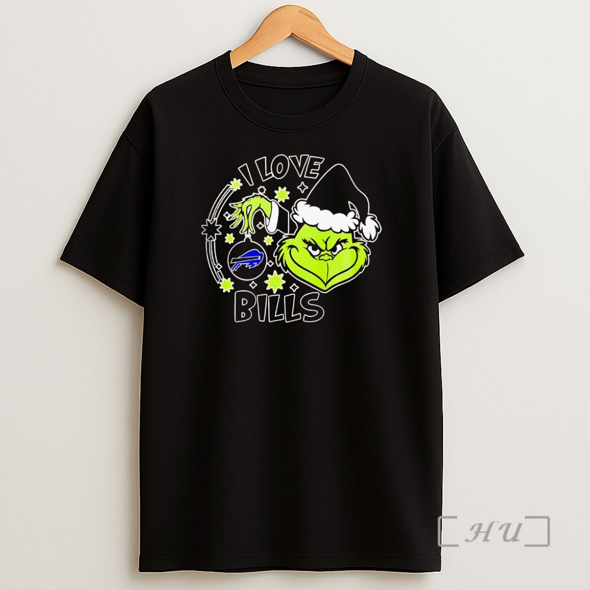 Officials Grinch I Love Buffalo Bills Christmas Premium Shirt Sweatshirt Tee