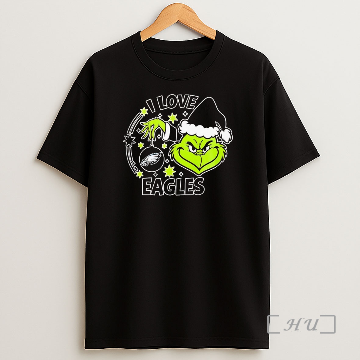 Officials Grinch I Love Philadelphia Eagles Christmas Premium Shirt Sweatshirt Tee