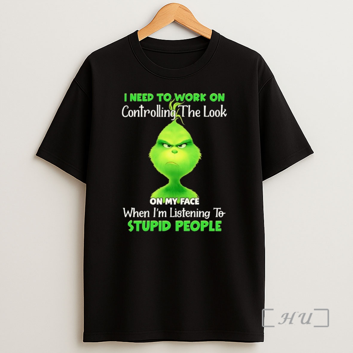 Officials Grinch I Need To Work On Controlling The Look On My Face Christmas Premium Shirt Sweatshirt Tee