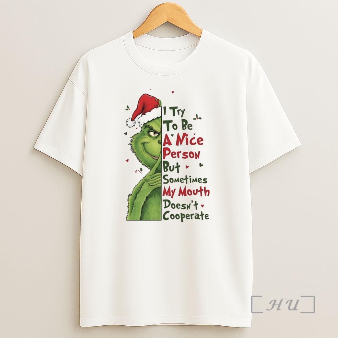 Officials Grinch I Try To Be A Nice Person Sometimes My Mouth Christmas Premium Shirt Sweatshirt Tee