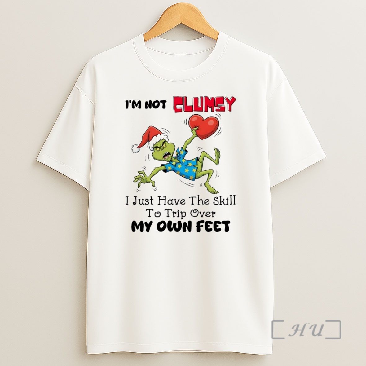 Officials Grinch Im Not Clumsy Trip Over My Own Feet Christmas Premium Shirt Sweatshirt Tee