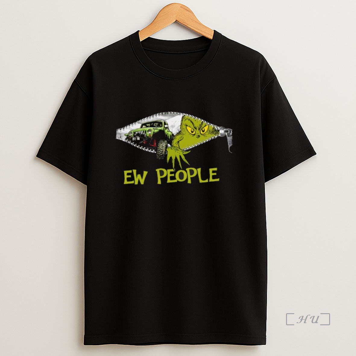 Officials Grinch Jeep Green Ew People Christmas 2025 Premium Shirt Sweatshirt Tee