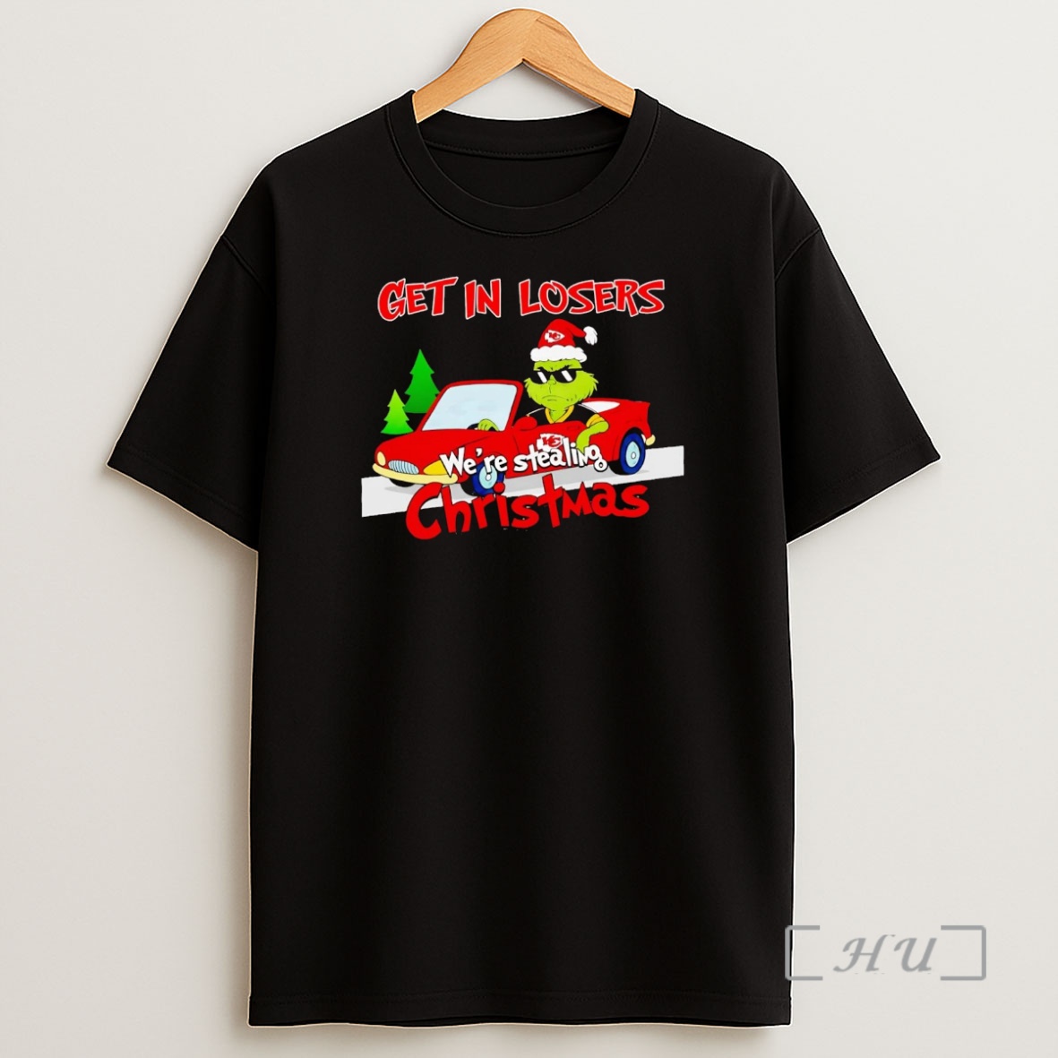 Officials Grinch Kansas City Chiefs Get In Losers Were Stealing Christmas Premium Shirt Sweatshirt Tee