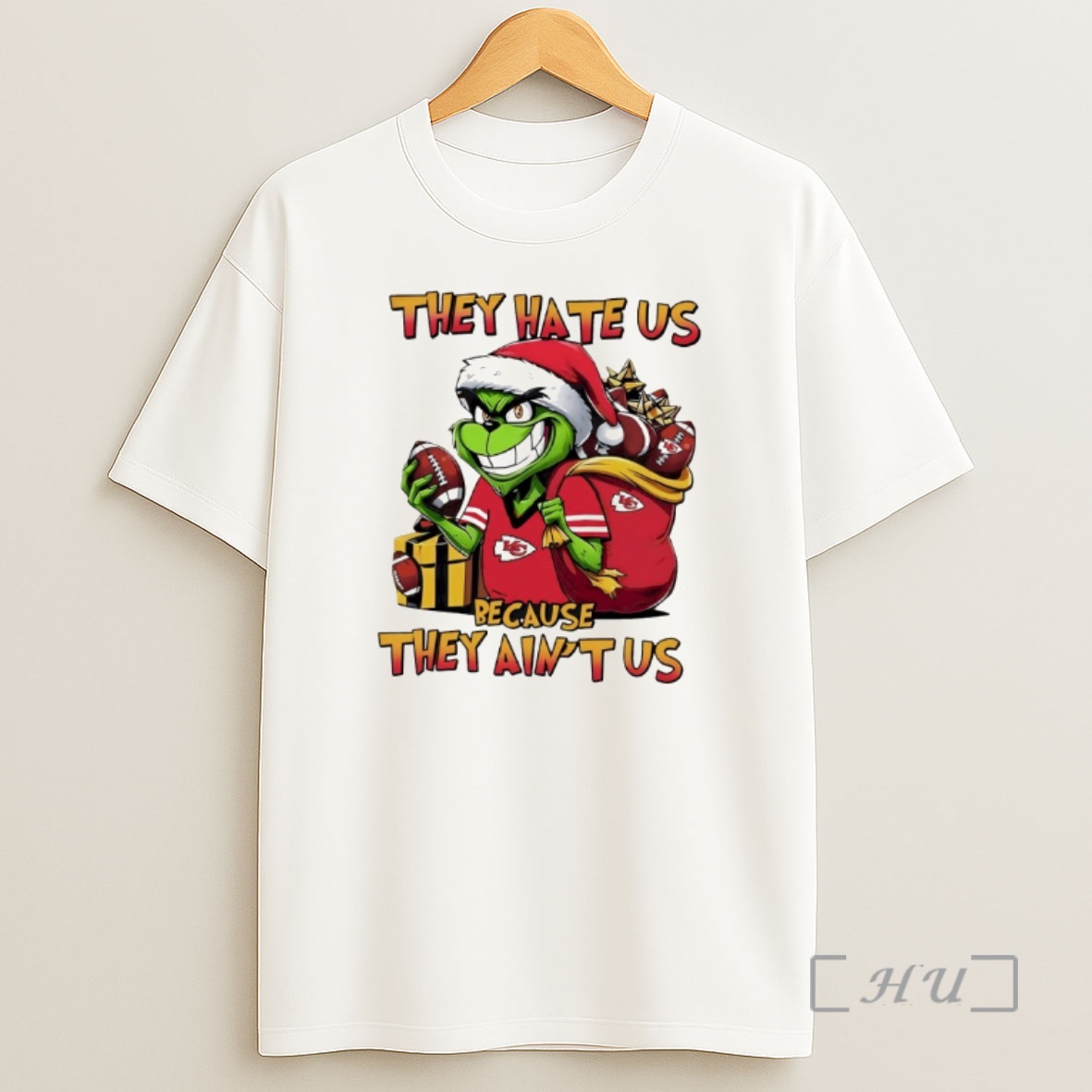 Officials Grinch Kansas City Chiefs They Hate Us Because They Aint Us Premium Shirt Sweatshirt Tee