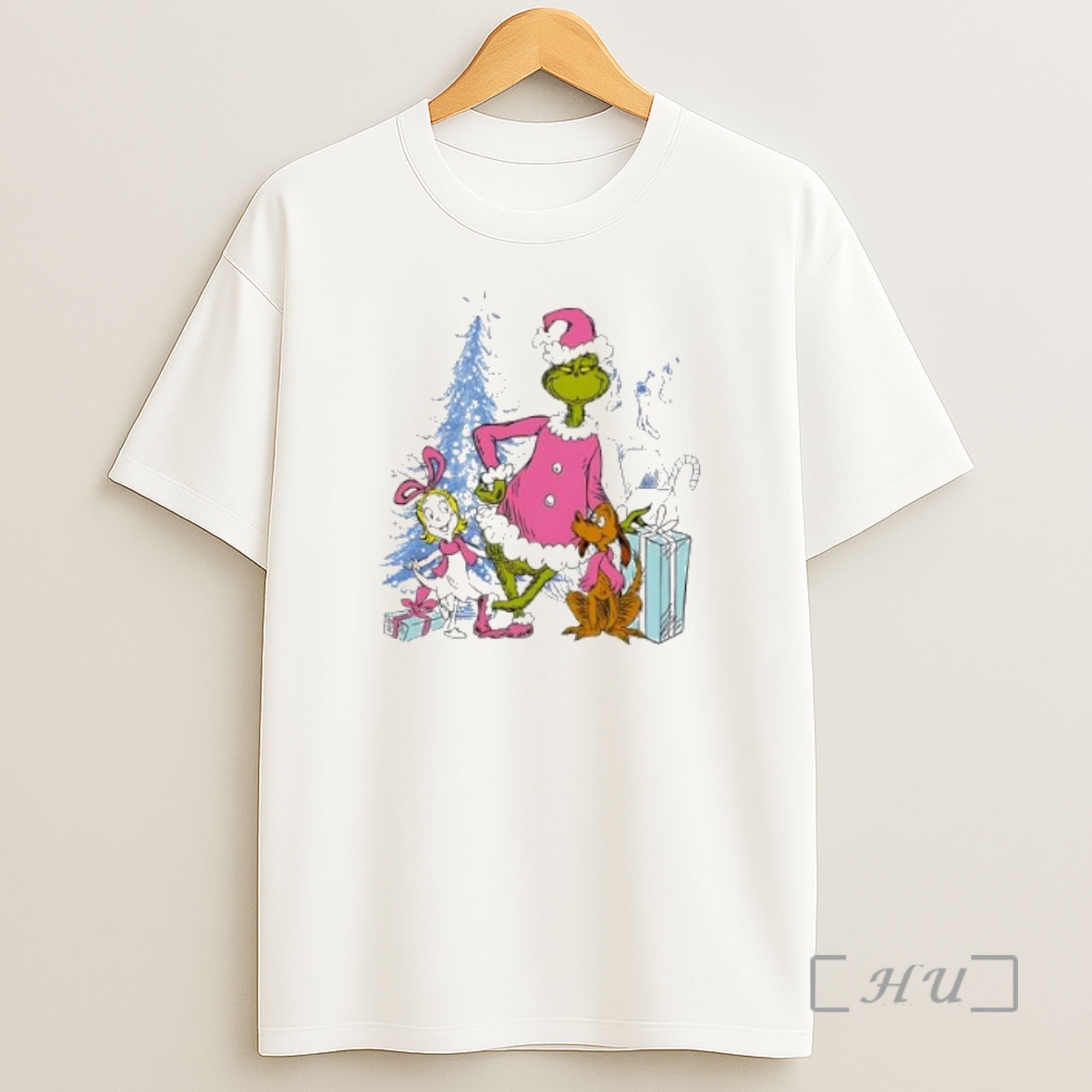 Officials Grinch Max And Cindy Lou Pink Christmas Premium Shirt Sweatshirt Tee