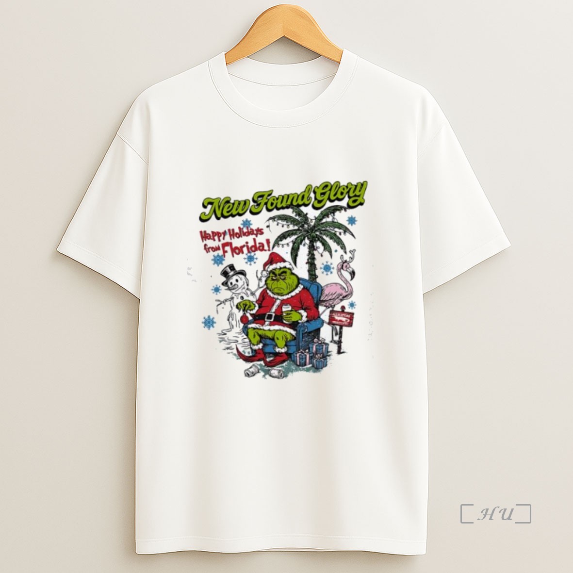 Officials Grinch New Found Glory Happy Holidays From Florida Premium Shirt Sweatshirt Tee