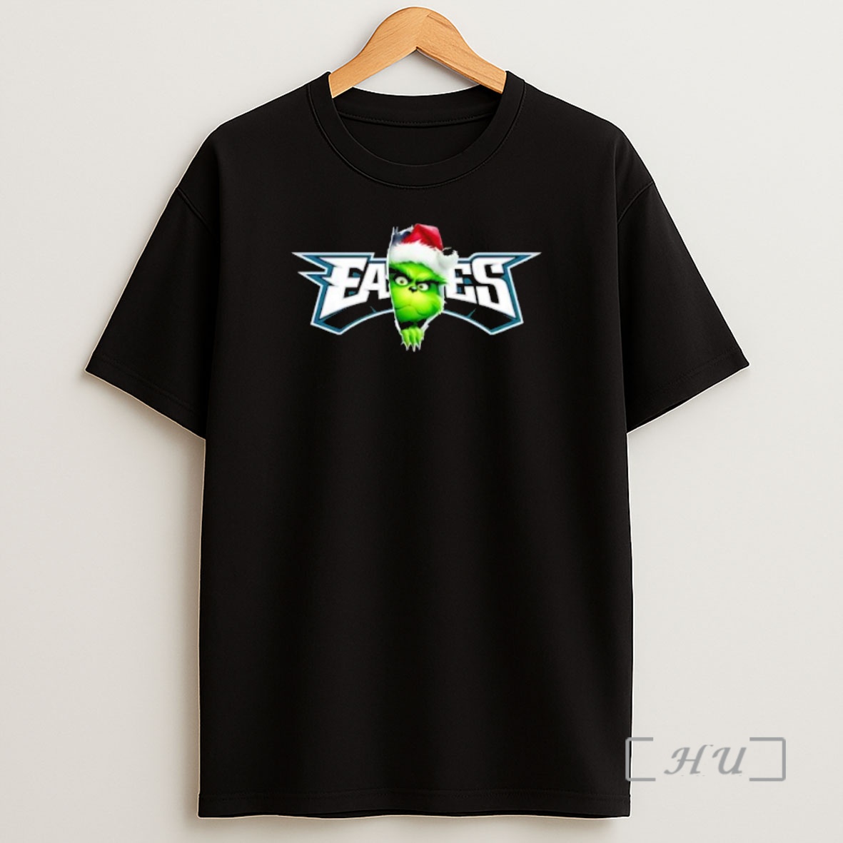 Officials Grinch Peeking Through Philadelphia Eagles Christmas Holiday Premium Shirt Sweatshirt Tee