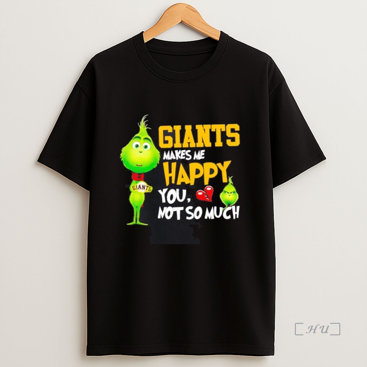 Officials Grinch San Francisco Giants Makes Me Happy You Not So Much Christmas Premium Shirt Sweatshirt Tee