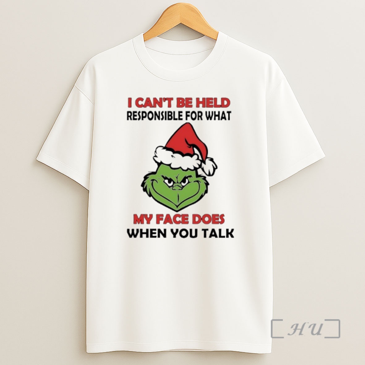 Officials Grinch Santa I Cant Be Held Responsible For What My Face Does When You Talk Premium Shirt Sweatshirt Tee