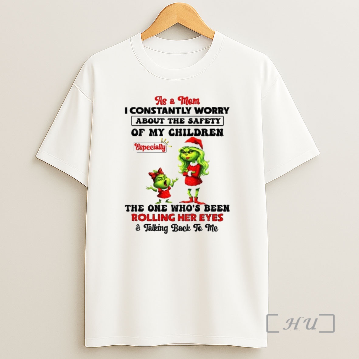 Officials Grinch Santa As A Mom I Constantly Worry About The Safety Of My Children The One Whos Been Christmas Premium Shirt Sweatshirt Tee