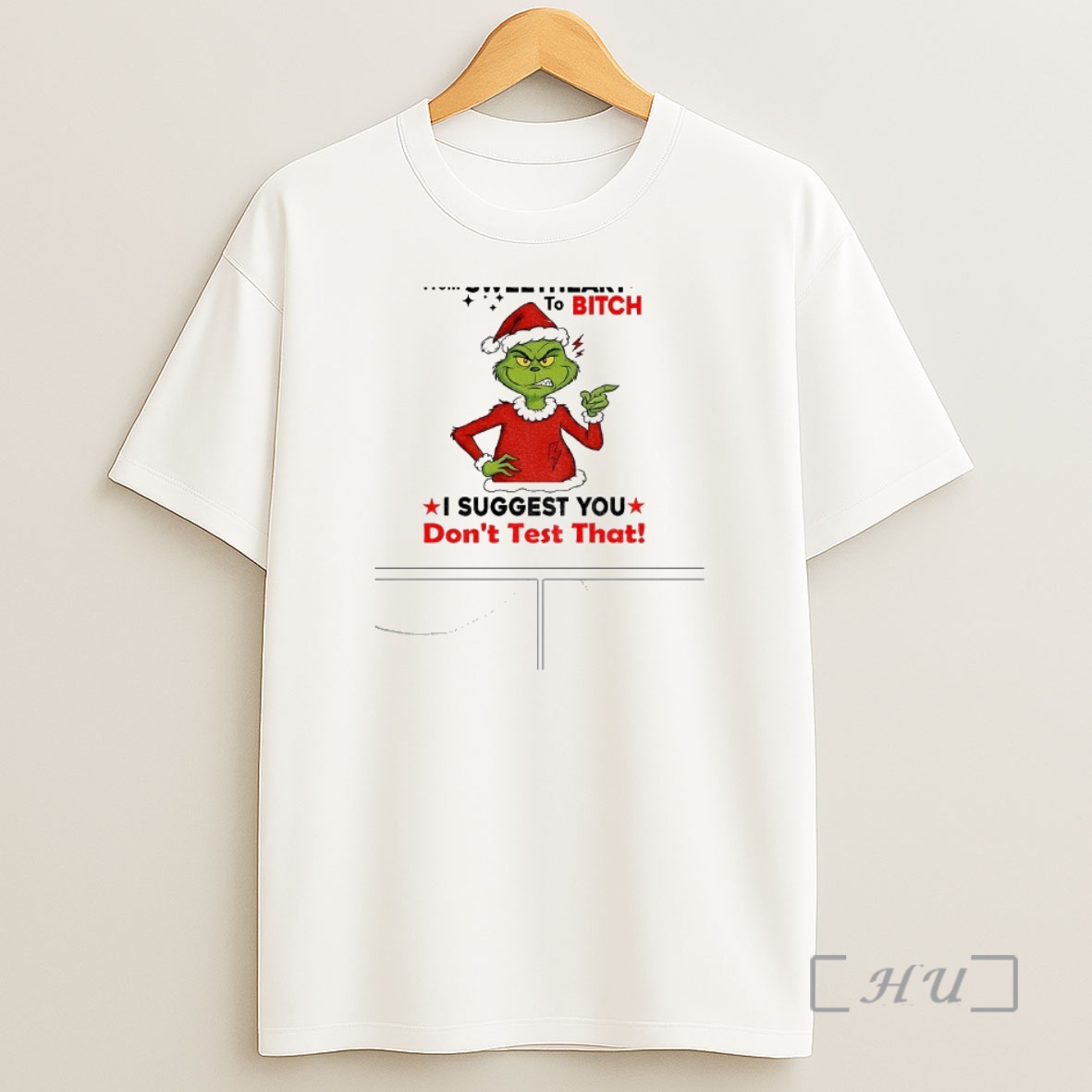 Officials Grinch Santa My Attitude Changes In 5 From Sweetheart 5 Seconds Flat To Bitch Christmas Premium Shirt Sweatshirt Tee