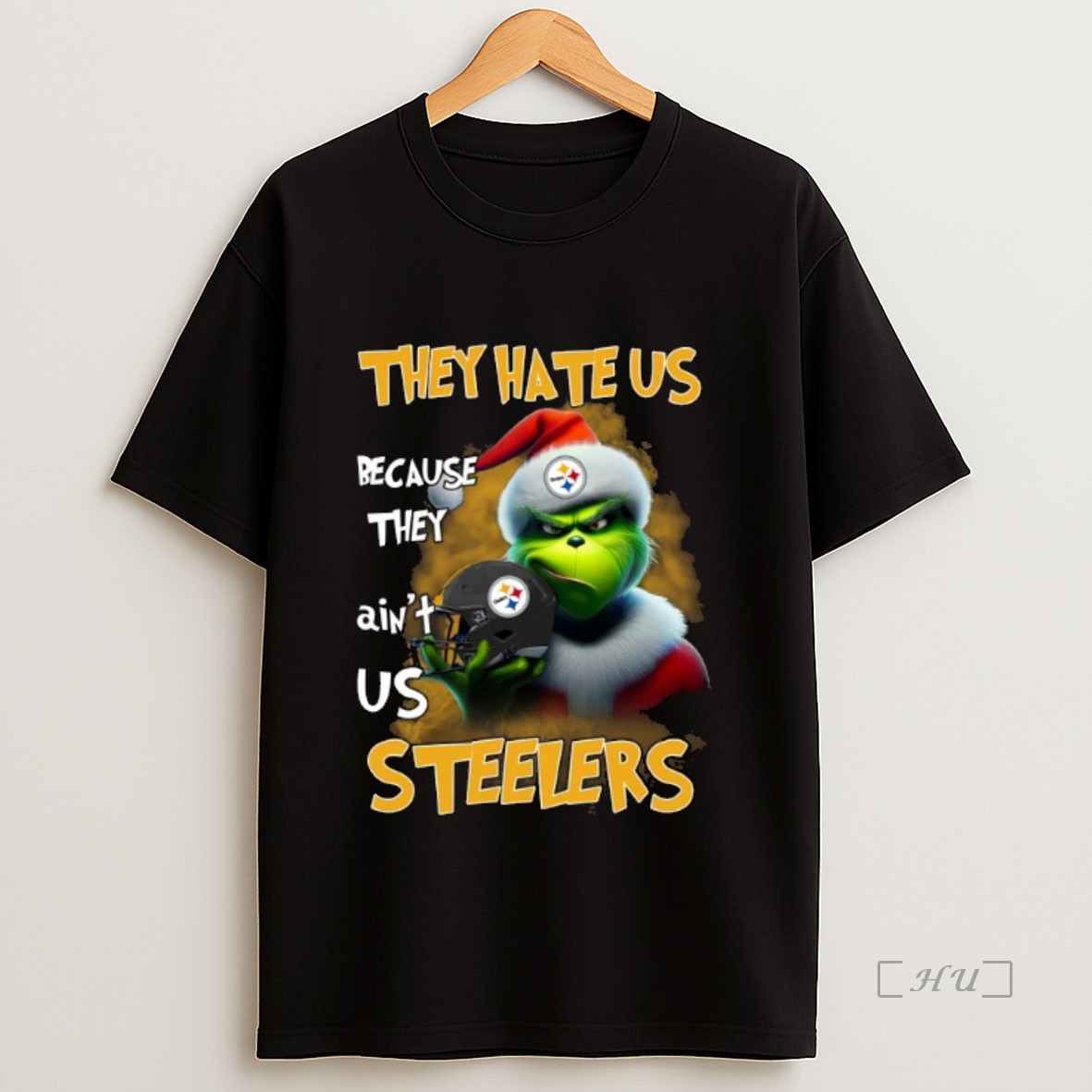 Officials Grinch Steelers They Hate Us Because They Aint Us Christmas 2025 Premium Shirt Sweatshirt Tee