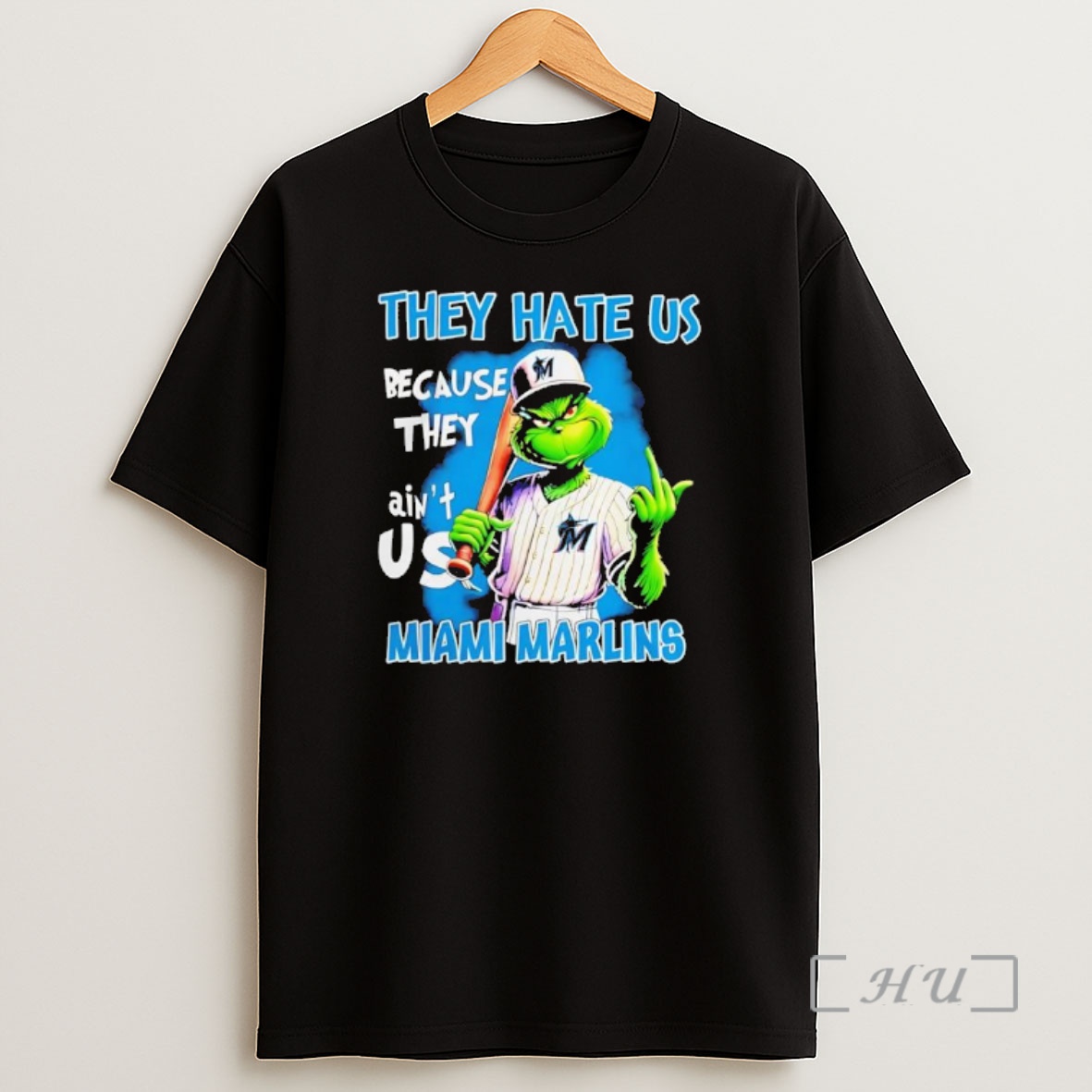 Officials Grinch They Hate Us Because Aint Us Miami Marlins Christmas 25 Premium Shirt Sweatshirt Tee