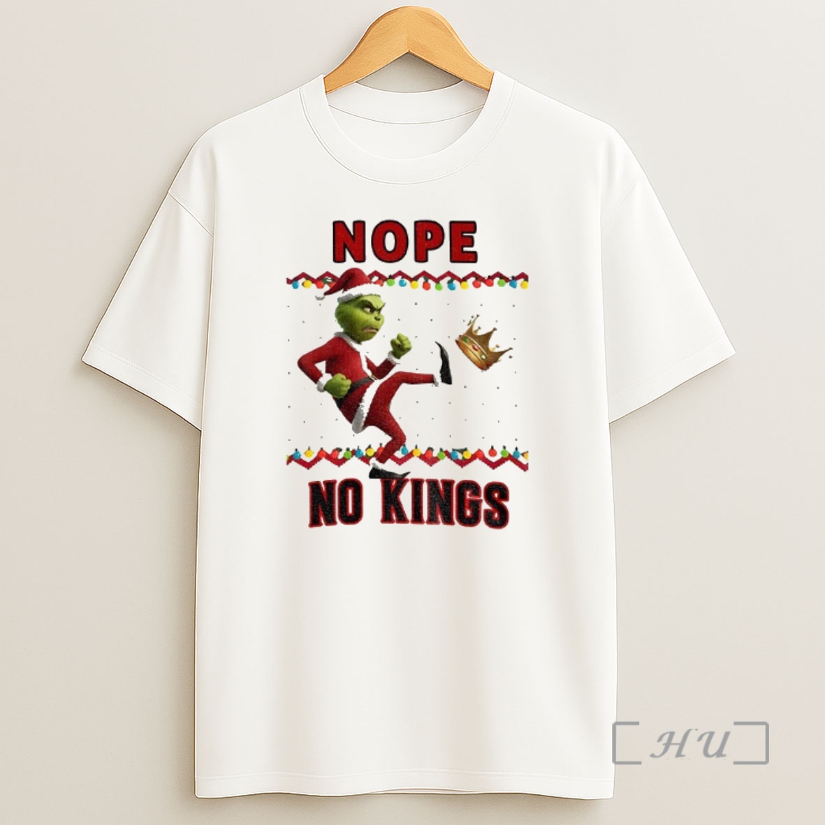 Officials Grinch Ugly Xmas Nope No Kings Anti Maga Christmas 2025 Premium Shirt Sweatshirt Tee