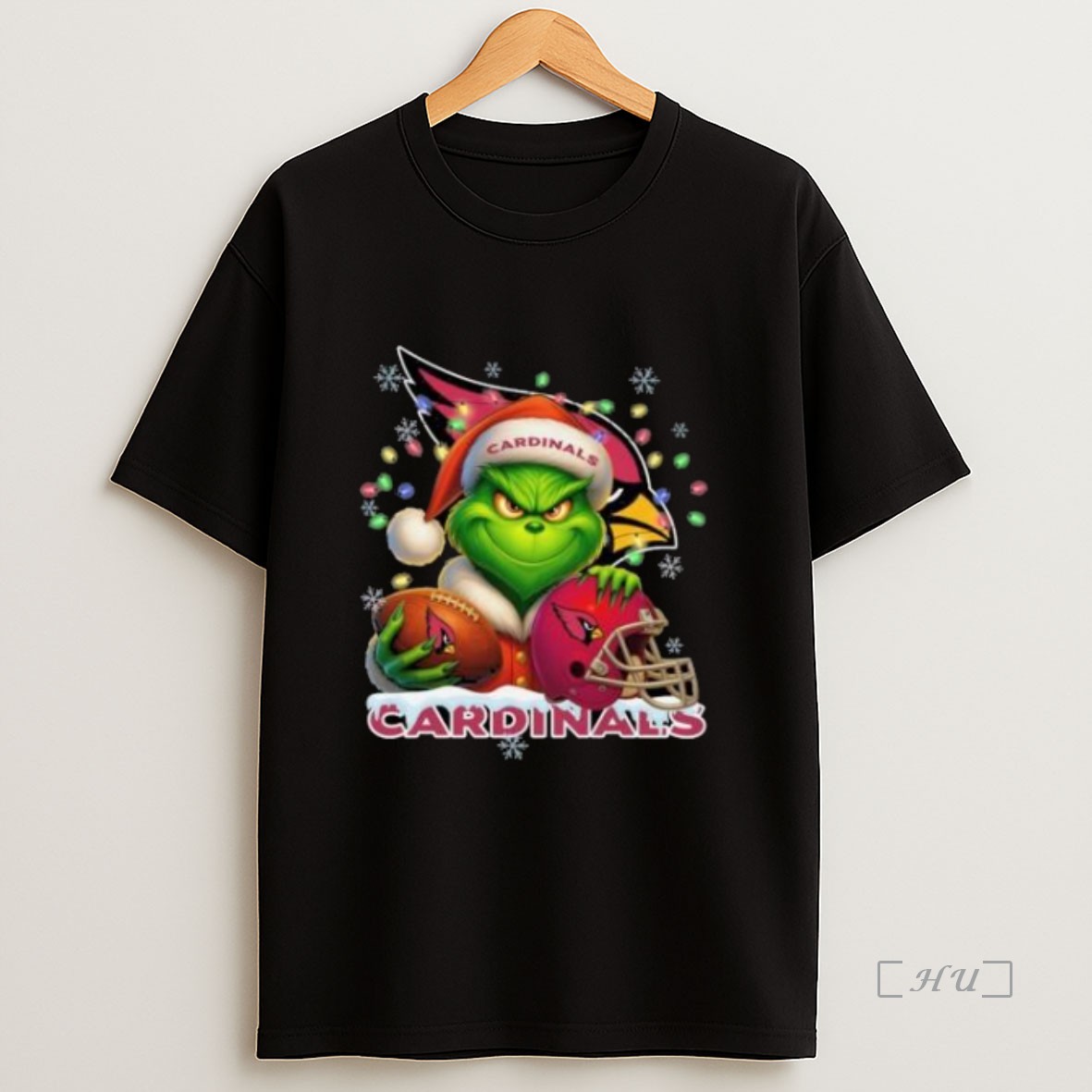 Officials Grinch X Arizona Cardinals Ball And Helmet Merry Christmas Premium Shirt Sweatshirt Tee