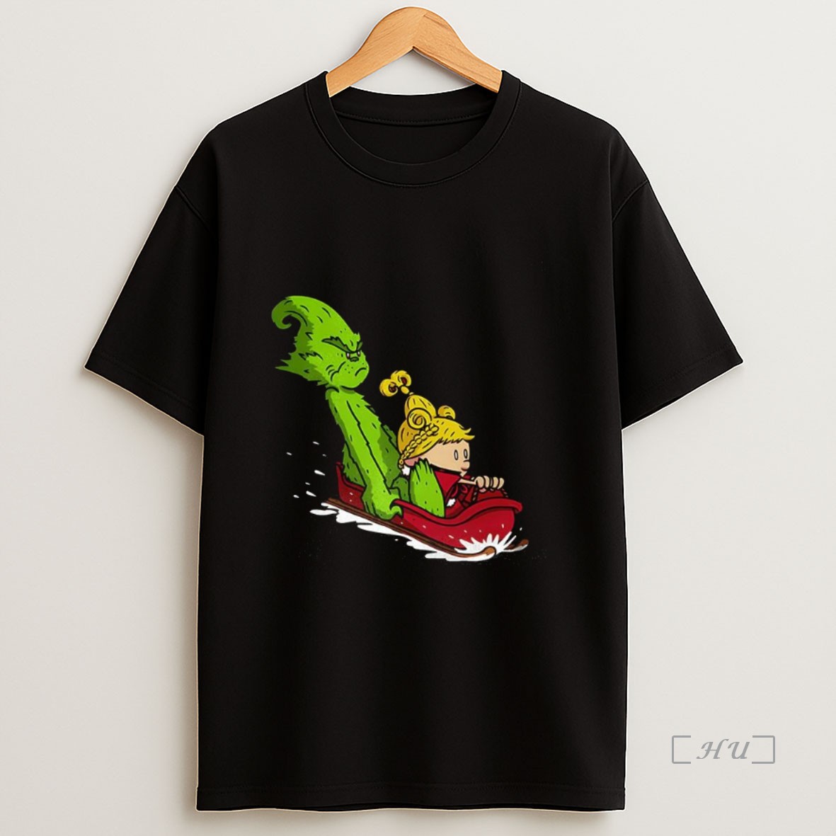 Officials Grinch And Cindy Lou Who On A Sleigh Christmas Premium Shirt Sweatshirt Tee