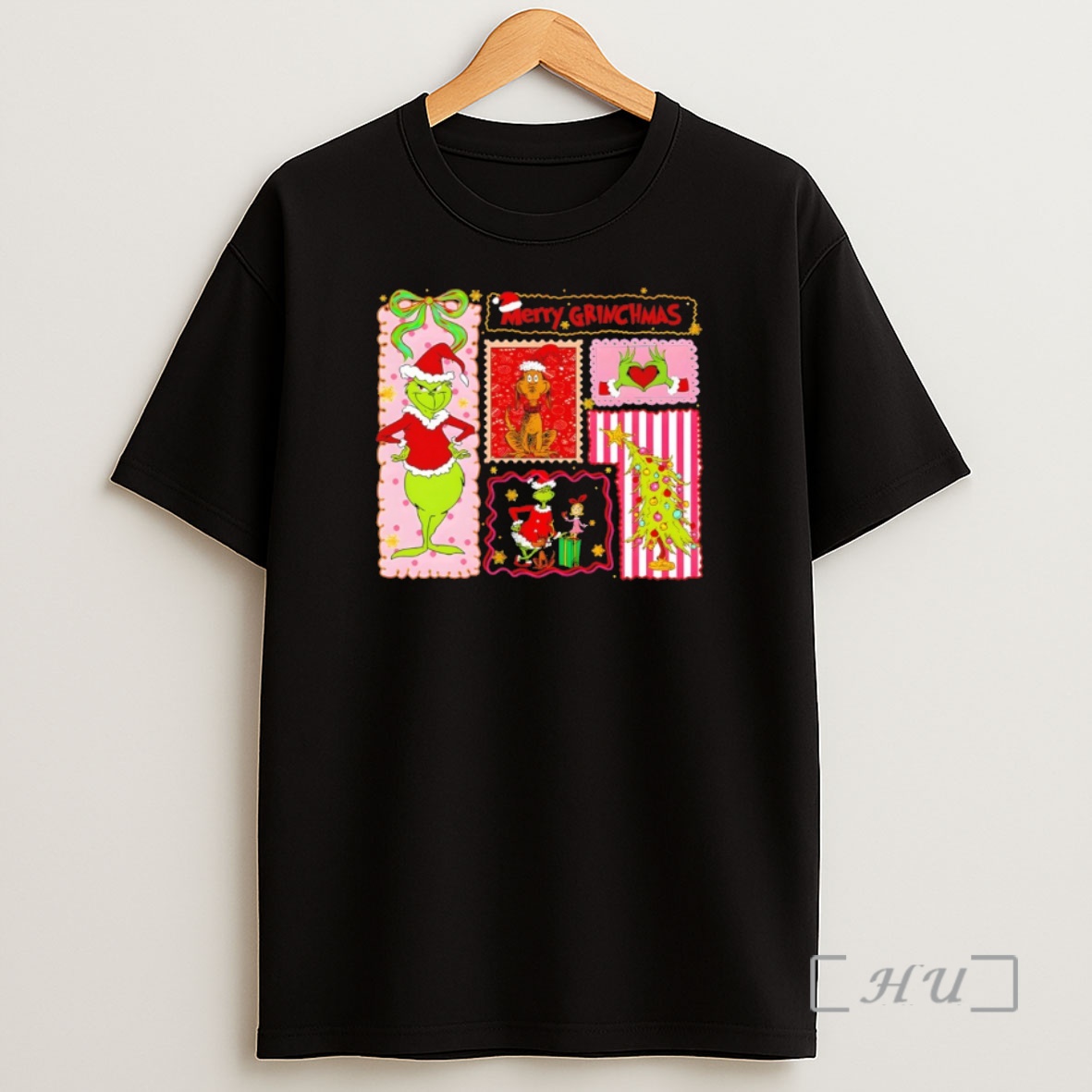 Officials Grinch And Max Santa Claus Merry Greenmas Xmas Green Characters Merry Christmas Premium Shirt Sweatshirt Tee