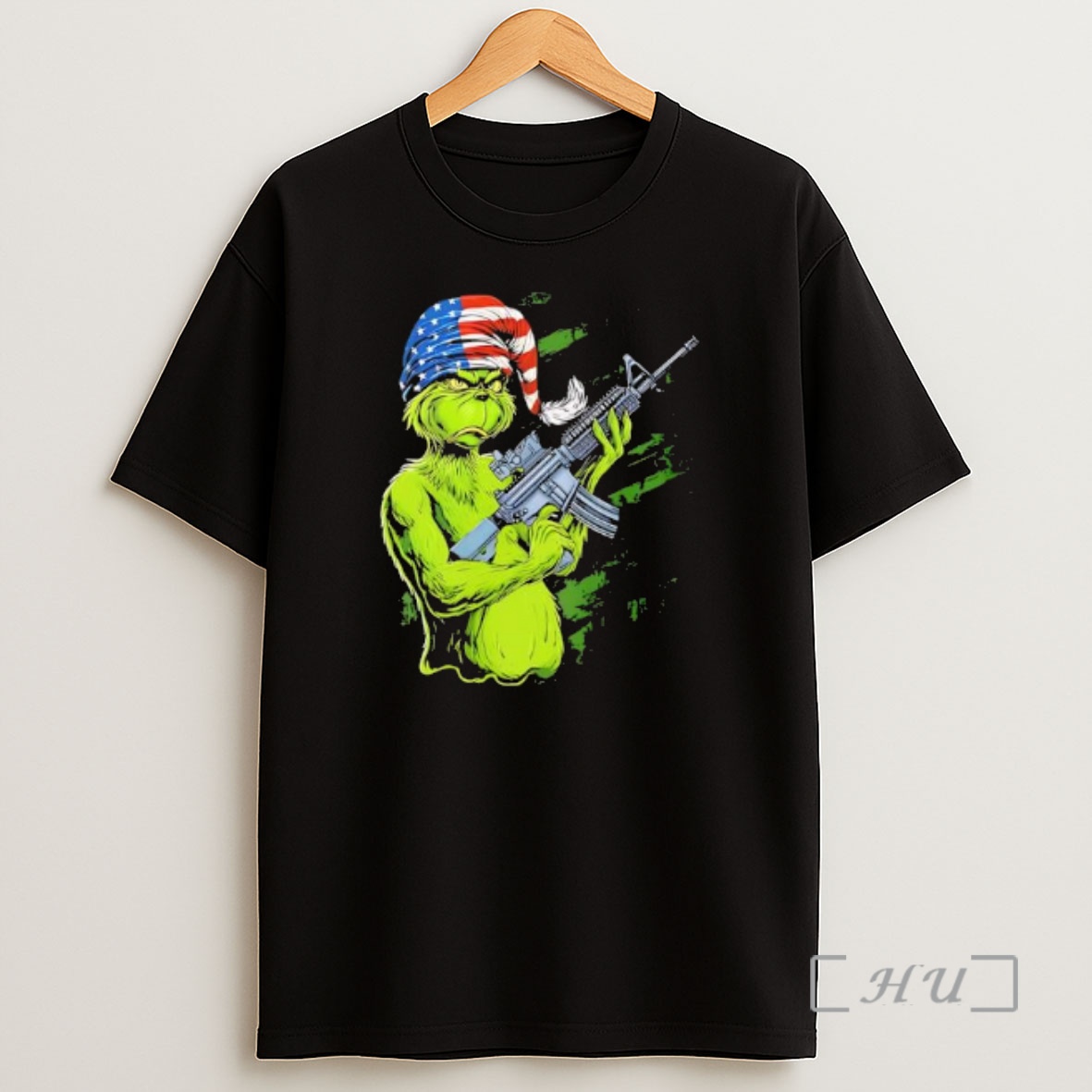 Officials Grinch Assault Rifle Cynical Expression Premium Shirt Sweatshirt Tee