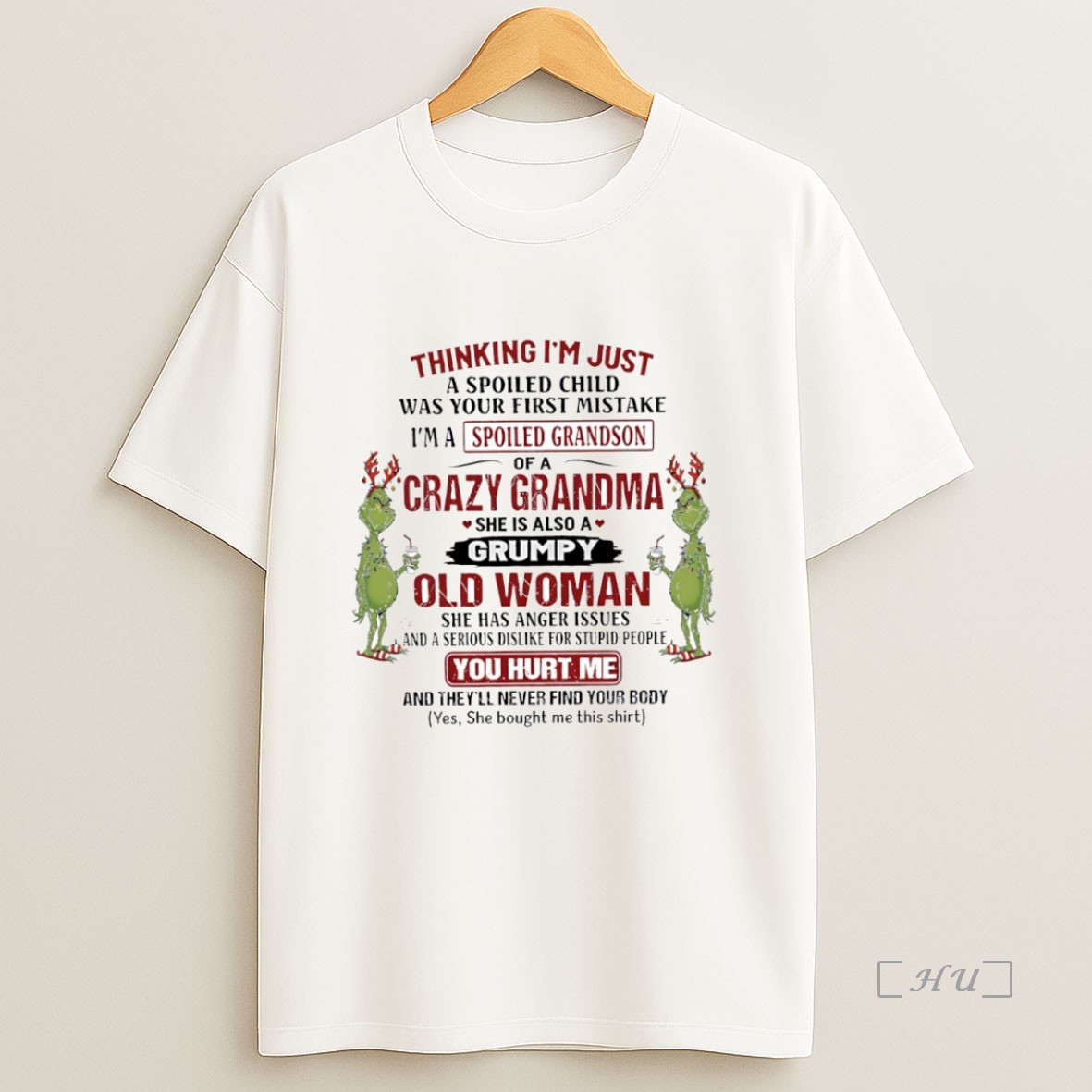 Officials Grinch Crazy Grandma She Is Also A Grumpy Old Woman Circle Premium Shirt Sweatshirt Tee