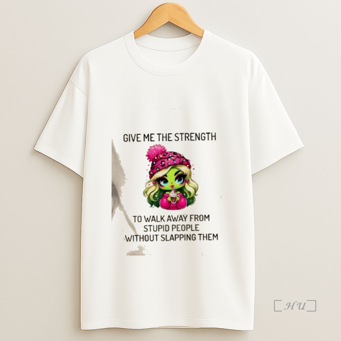 Officials Grinch Girl Give Me The Strength To Walk Away From Stupid People Without Slapping Them Premium Shirt Sweatshirt Tee