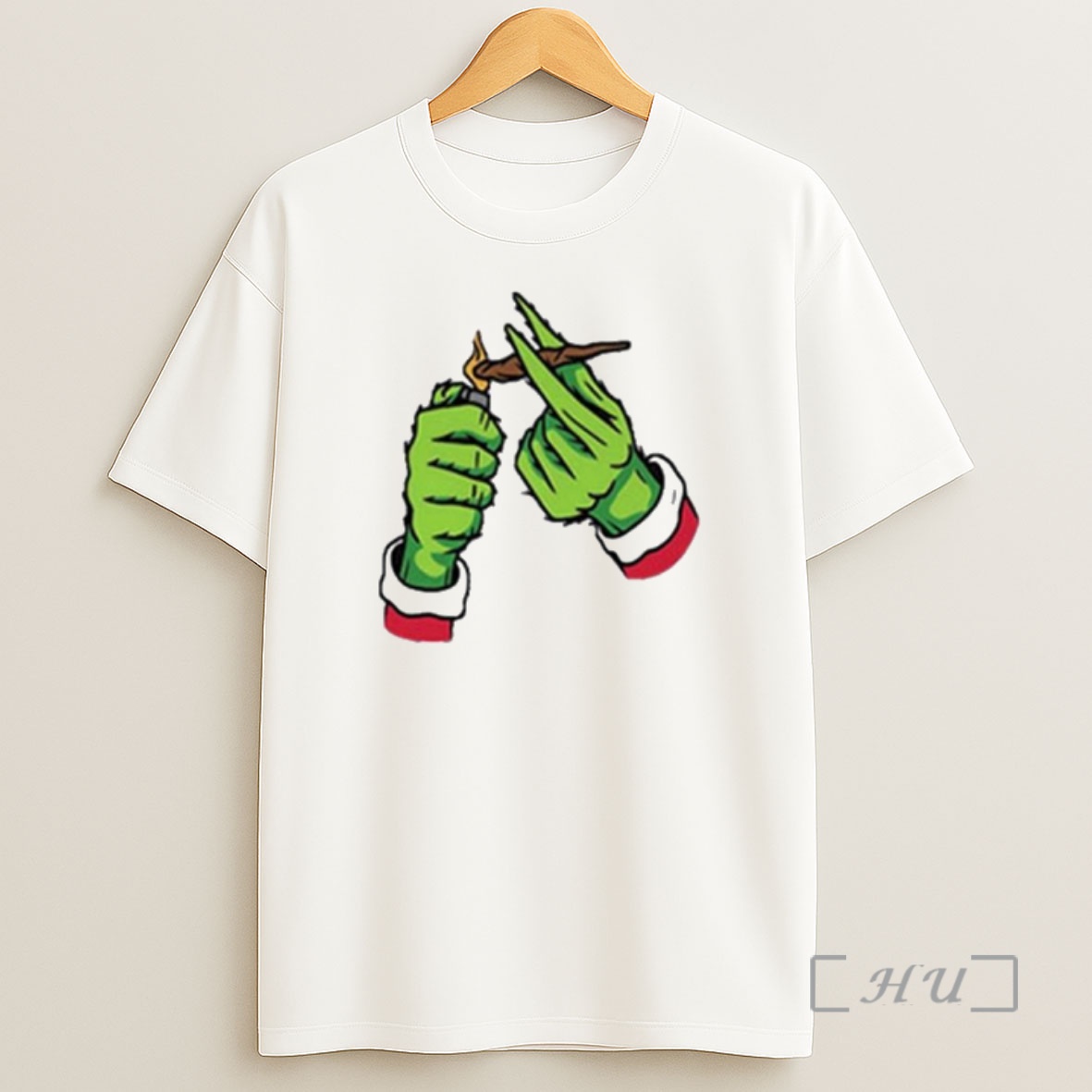 Officials Grinch Hand Smoking Cannabis Funny Christmas Ornaments Premium Shirt Sweatshirt Tee