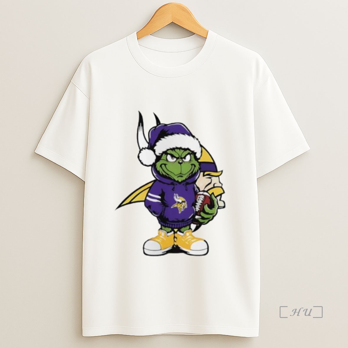 Officials Grinch Hug Ball Minnesota Vikings Christmas Premium Shirt Sweatshirt Tee