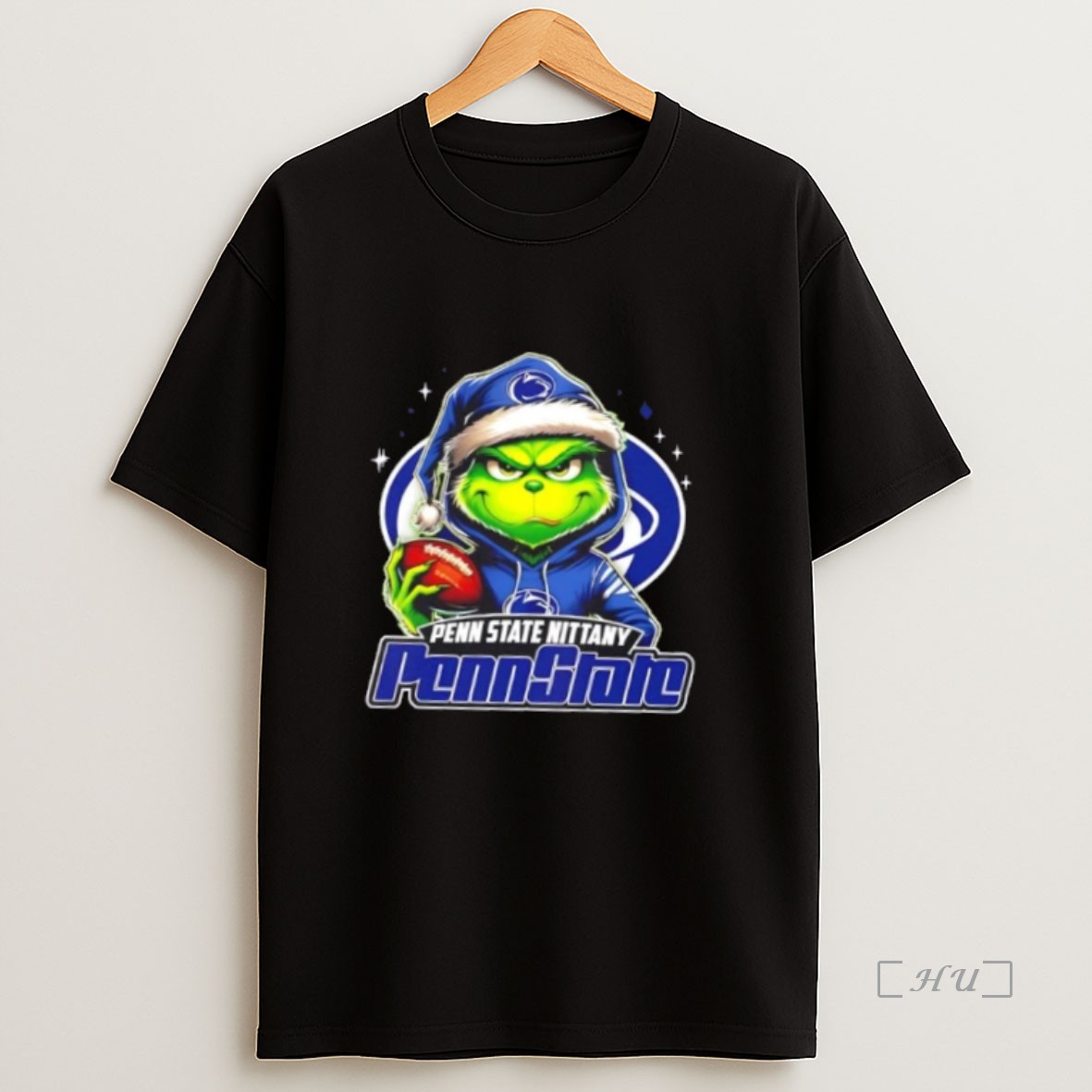 Officials Grinch Is Holding A Ball And Smiling At Penn State Nittany Lions Fans Christmas Premium Shirt Sweatshirt Tee