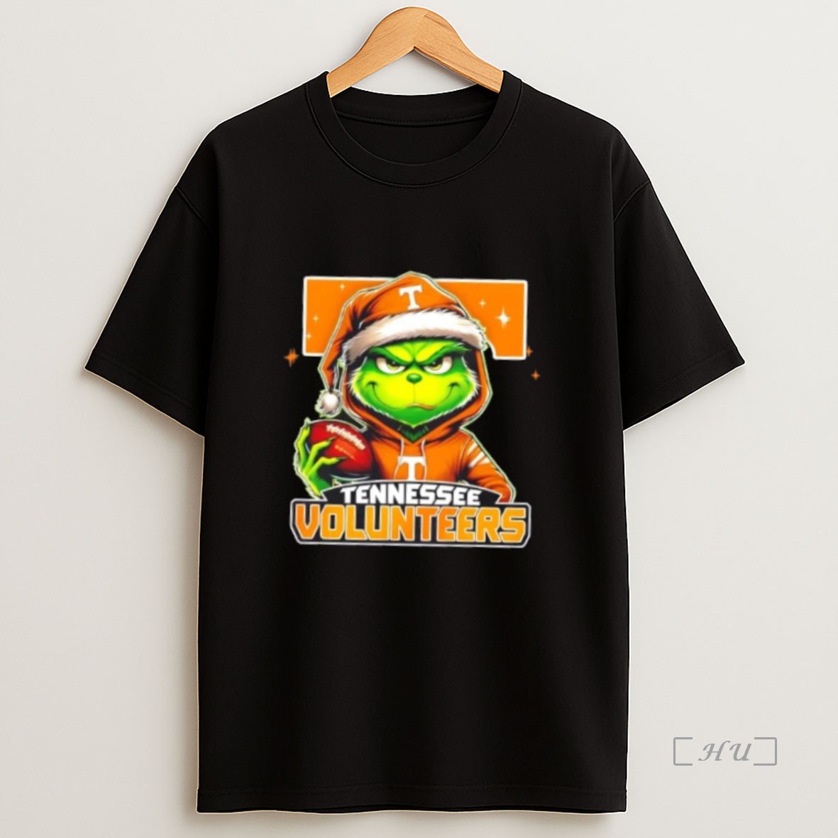Officials Grinch Is Holding A Ball And Smiling At Tennessee Volunteers Fans Christmas Premium Shirt Sweatshirt Tee