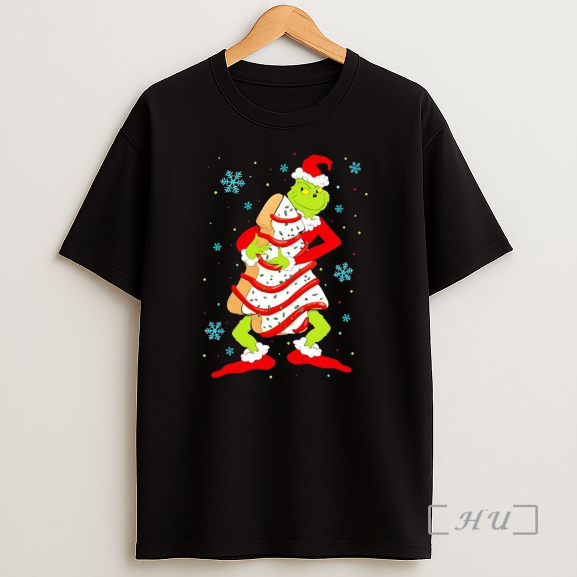 Officials Grinch Little Debbie Christmas Tree Cake Premium Shirt Sweatshirt Tee