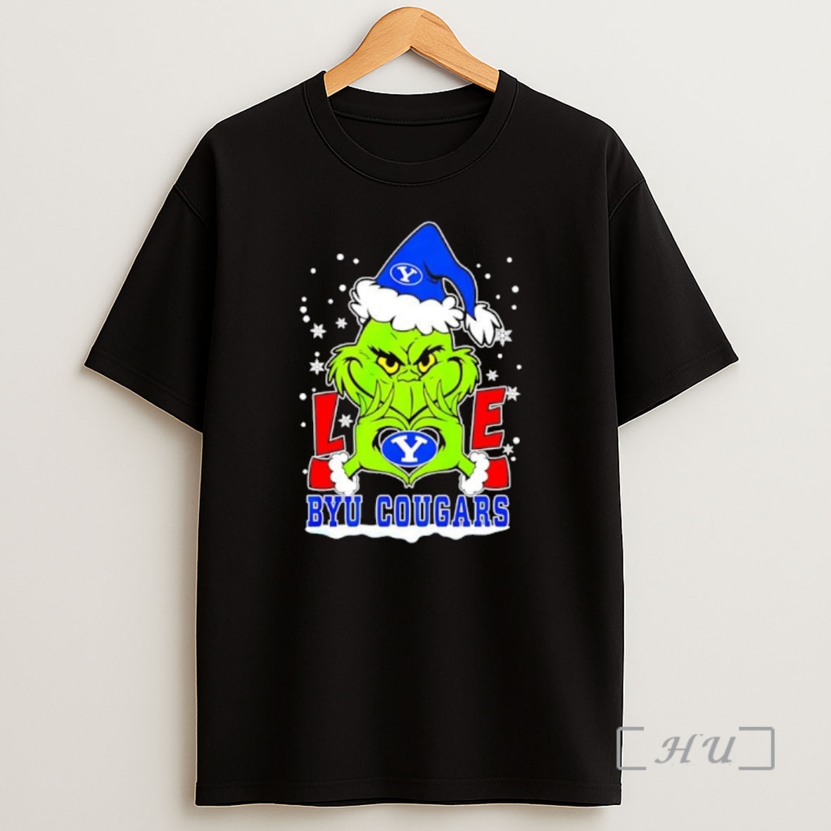 Officials Grinch Love Byu Cougars Christmas 25 Premium Shirt Sweatshirt Tee