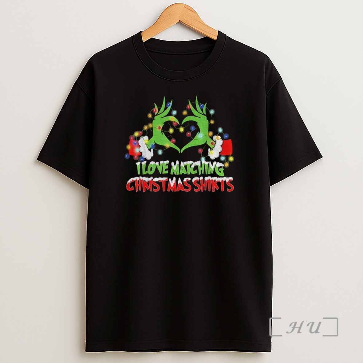 Officials Grinch Love Hand Signs I Love Matching Christmas Merry Christmas Premium Shirt Sweatshirt Tee