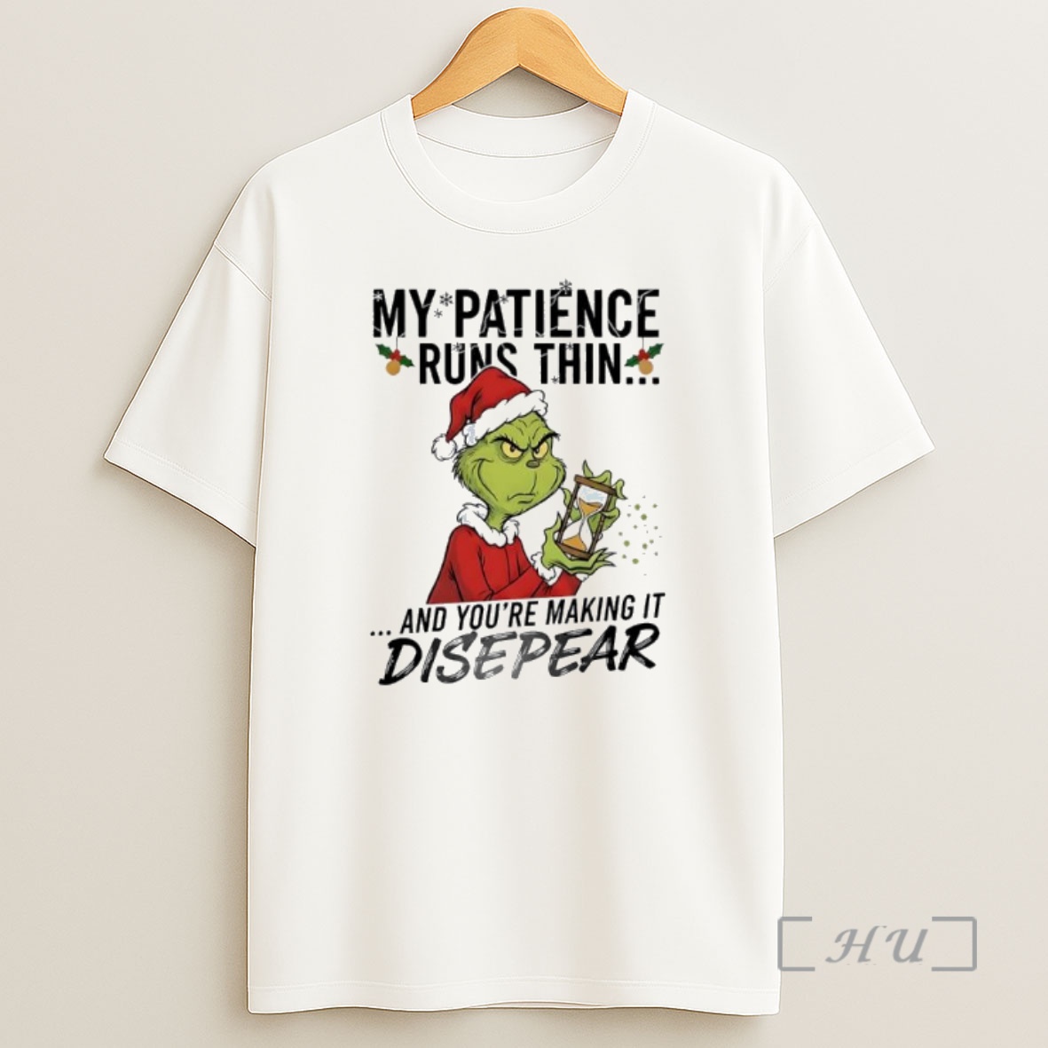 Officials Grinch My Patience Runs Thin And Youre Making It Disepear Premium Shirt Sweatshirt Tee