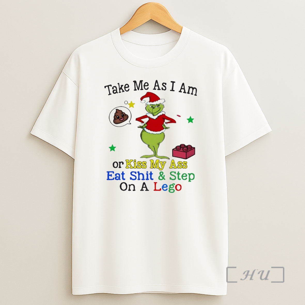 Officials Grinch Take Me As I Am Or Kiss My Ass Eat Shit And Step Christmas Premium Shirt Sweatshirt Tee