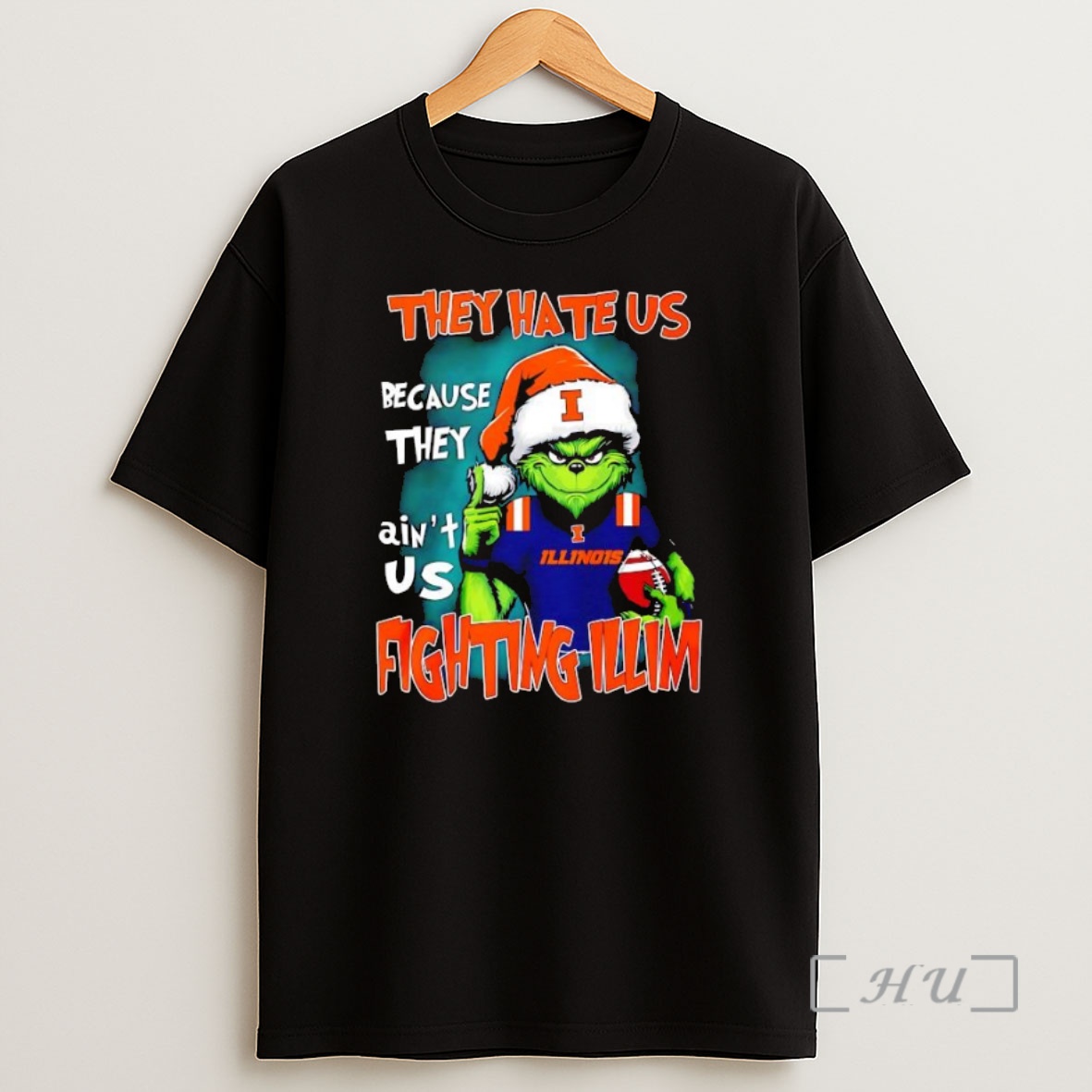 Officials Grinch They Hate Us Because They Aint Us Fighting Illinois Fighting Illini Premium Shirt Sweatshirt Tee
