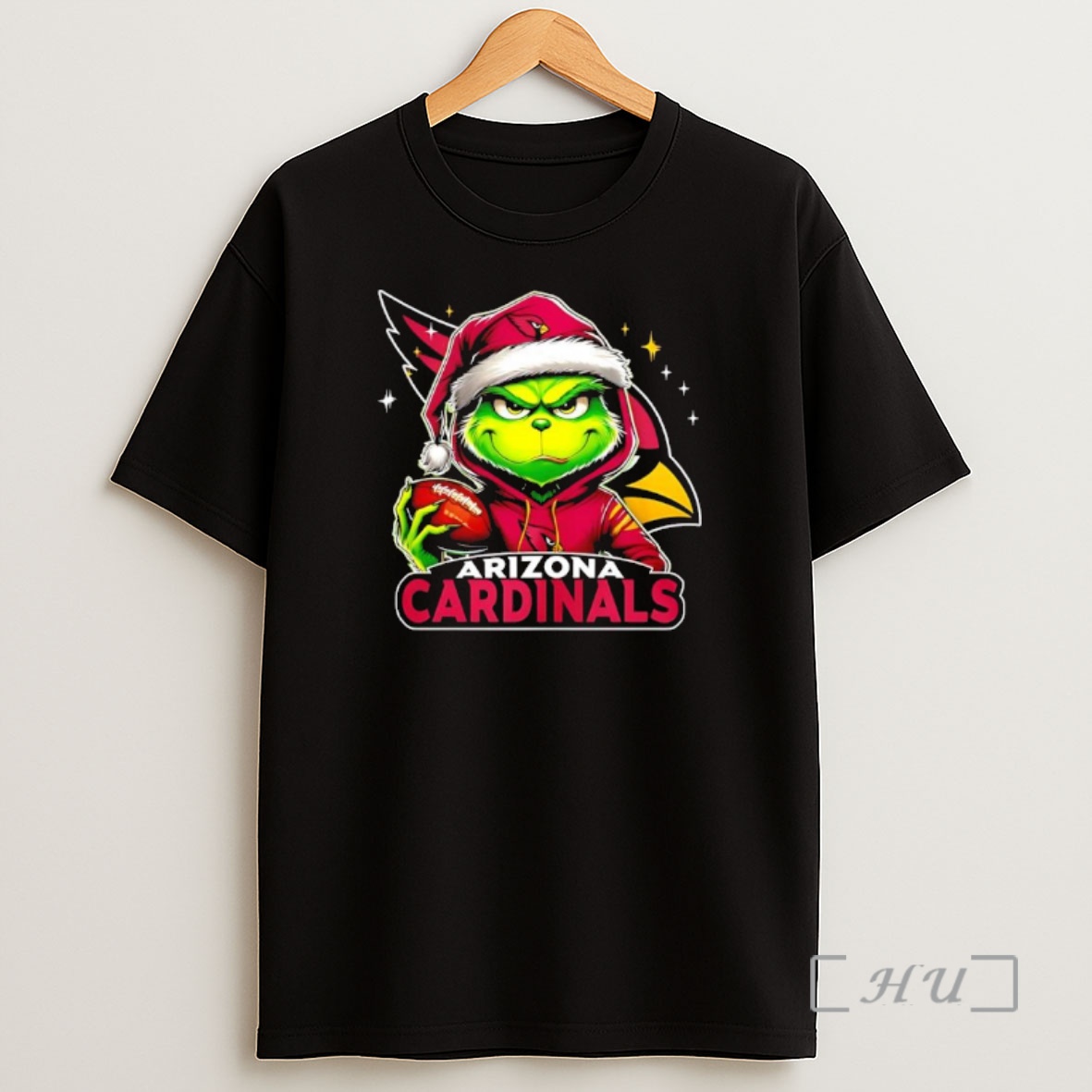 Officials Grinch Wearing Santa X Arizona Cardinals Hat Christmas Premium Shirt Sweatshirt Tee