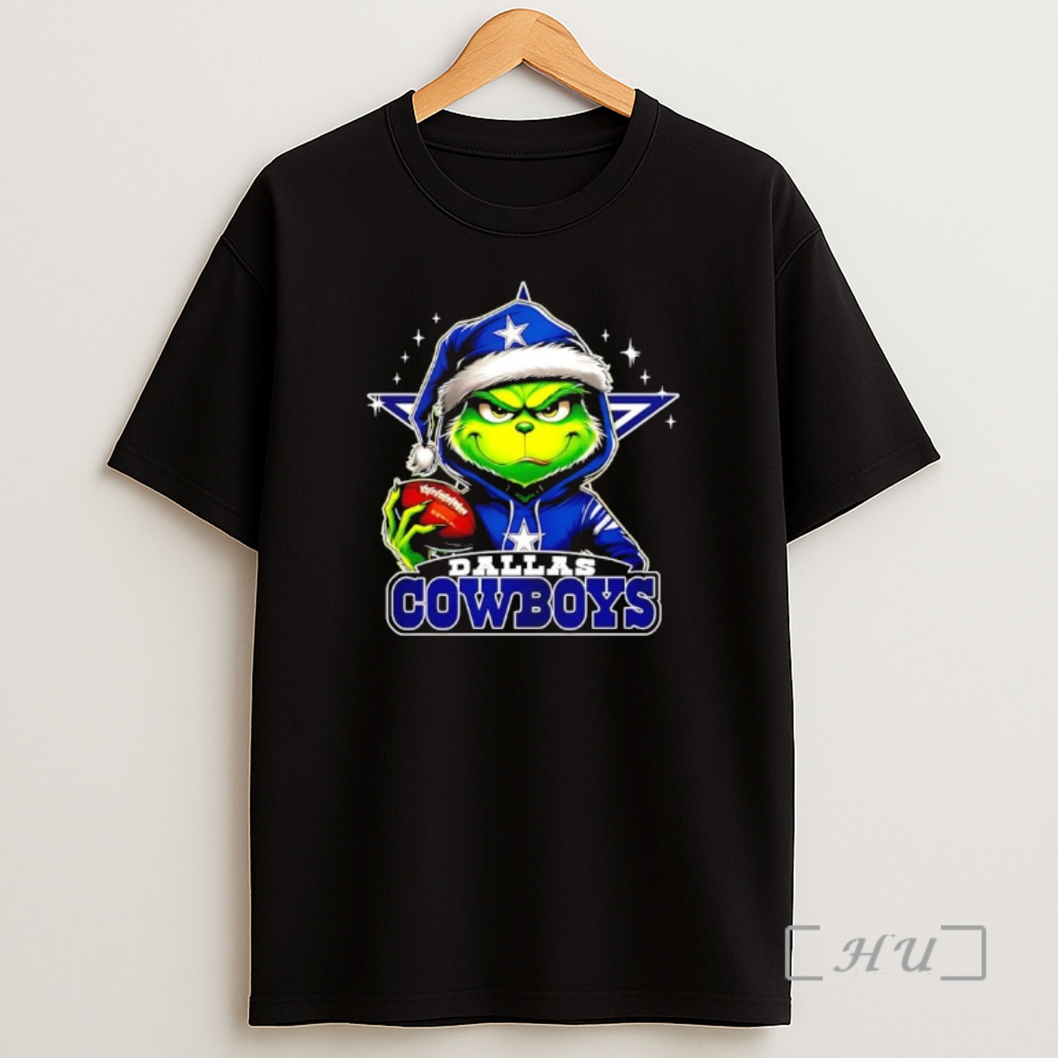 Officials Grinch Wearing Santa X Dallas Cowboys Hat Christmas Premium Shirt Sweatshirt Tee