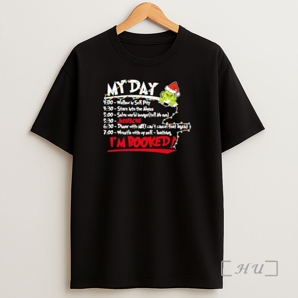 Officials Grinchsanta My Day Wallow In Self Pity Stare Into The Abyss Solve World Hunger Jazzer Cize Premium Shirt Sweatshirt Tee