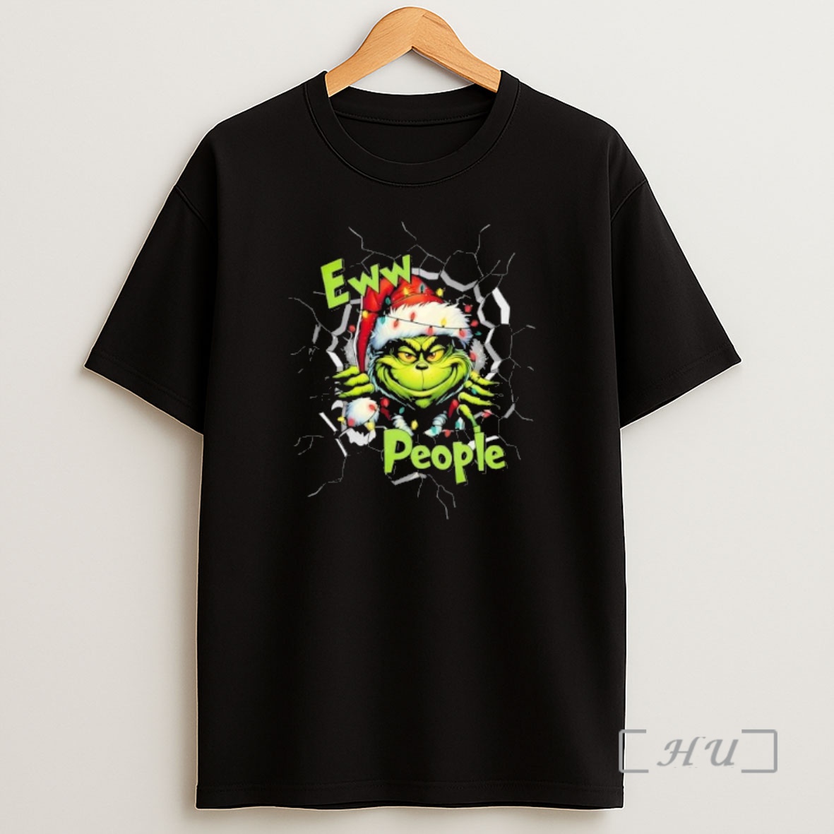 Officials Grinchew Eww People Funny Christmas Lights Design Graphic Premium Shirt Sweatshirt Tee