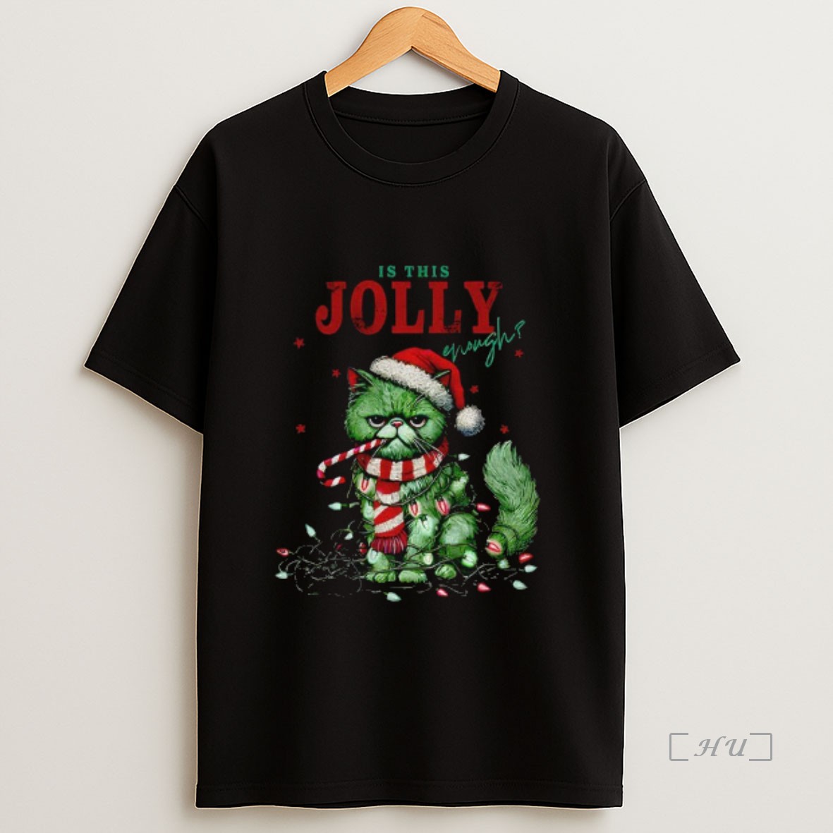 Officials Grumpy Cat Is This Jolly Enough Merry Christmas Premium Shirt Sweatshirt Tee