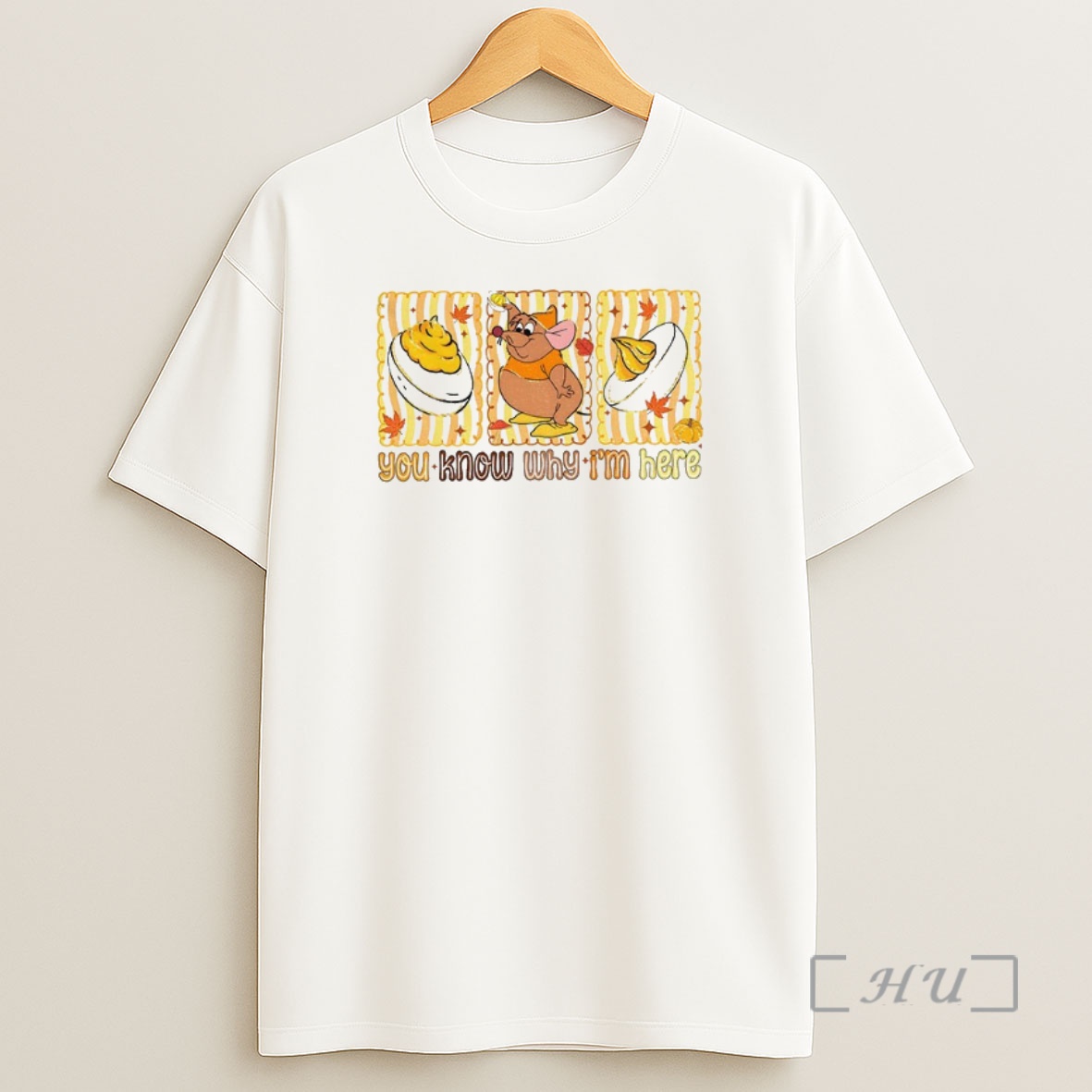 Officials Gus Mouse Disney You Know Why Im Here Thanksgiving Deviled Eggs Premium Shirt Sweatshirt Tee