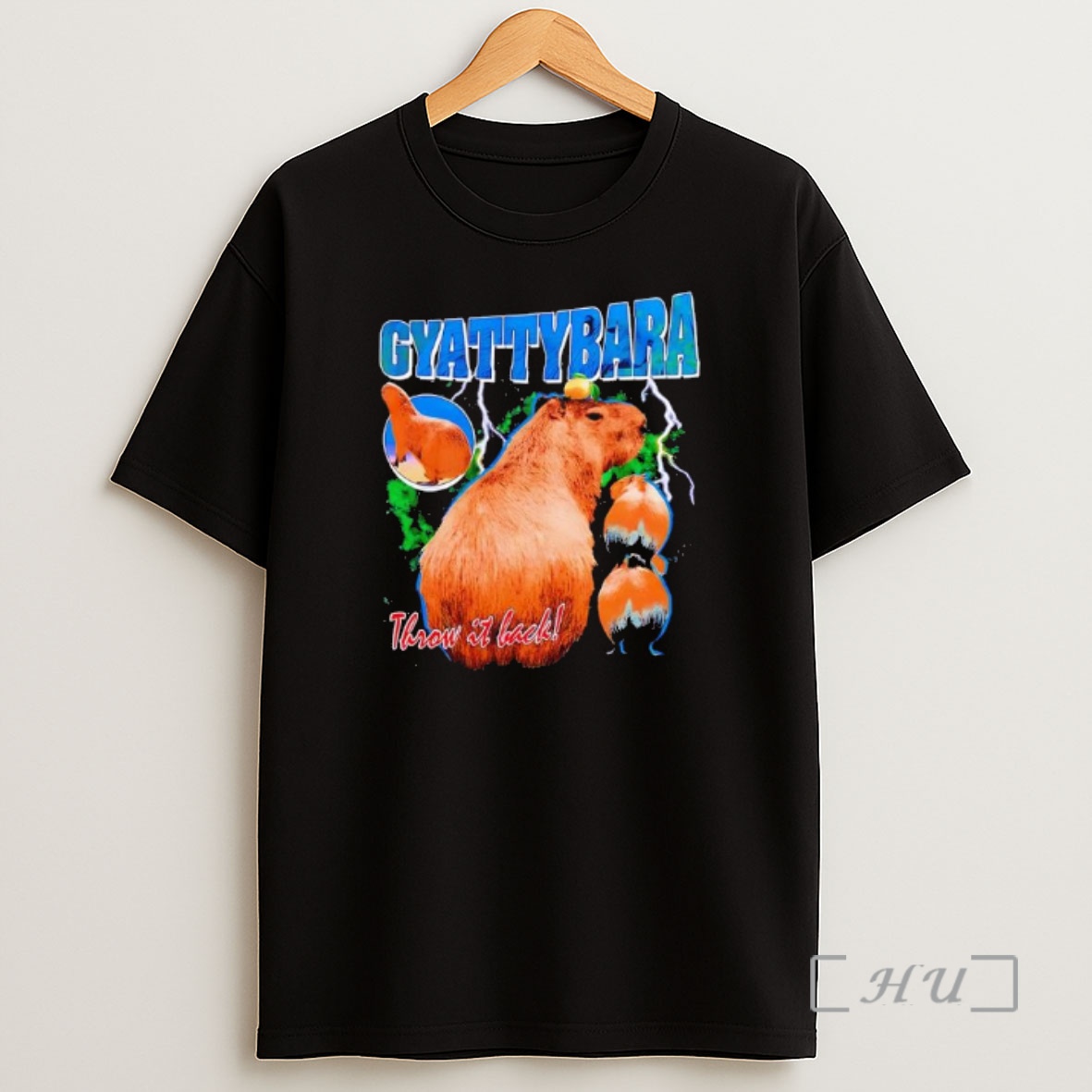 Officials Gyattybara Capybaras Throw It Back Graphic Premium Shirt Sweatshirt Tee