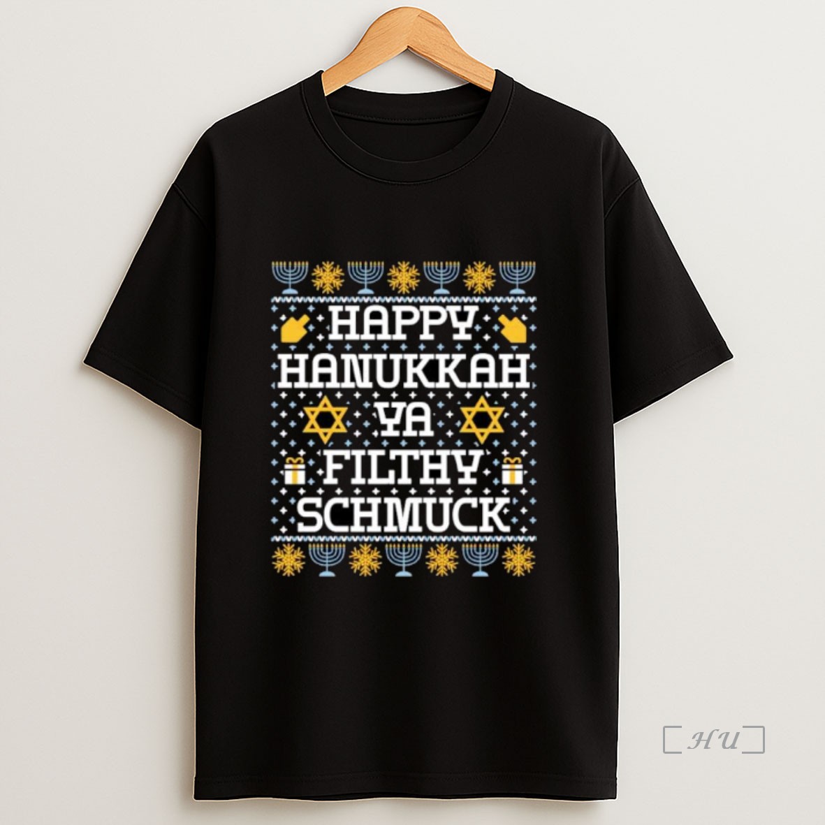 Officials Happy Hanukkah Ya Filthy Schmuck Ugly Christmas Ornaments Premium Shirt Sweatshirt Tee