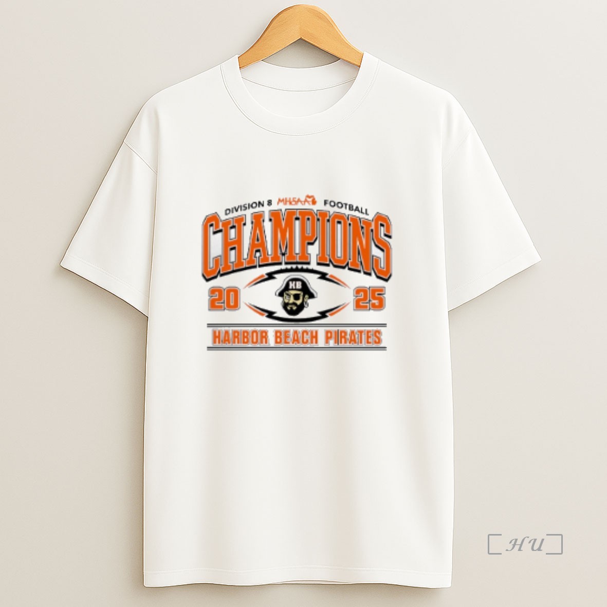 Officials Harbor Beach Pirates 2025 Mhsaa Football D8 Champions Premium Shirt Sweatshirt Tee