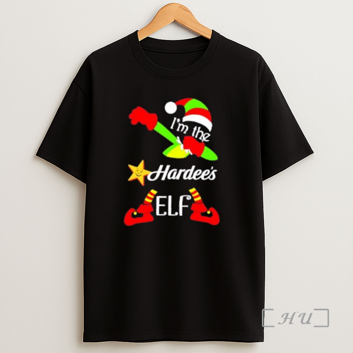 Officials Hardees Im The Elf Dabbing Merry Christmas Premium Shirt Sweatshirt Tee