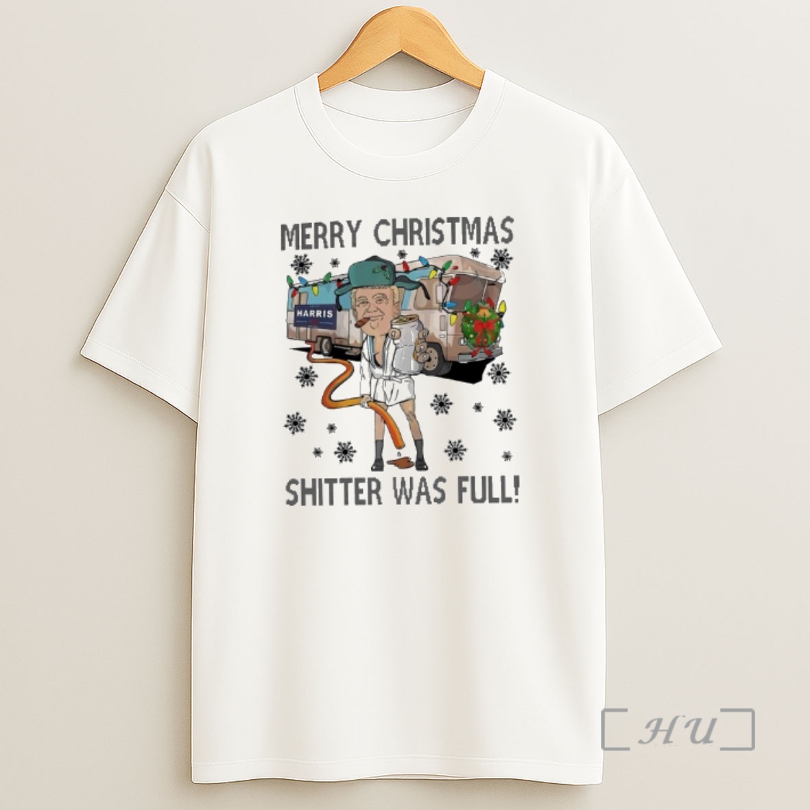 Officials Harris Merry Christmas Shitter Was Full Premium Shirt Sweatshirt Tee