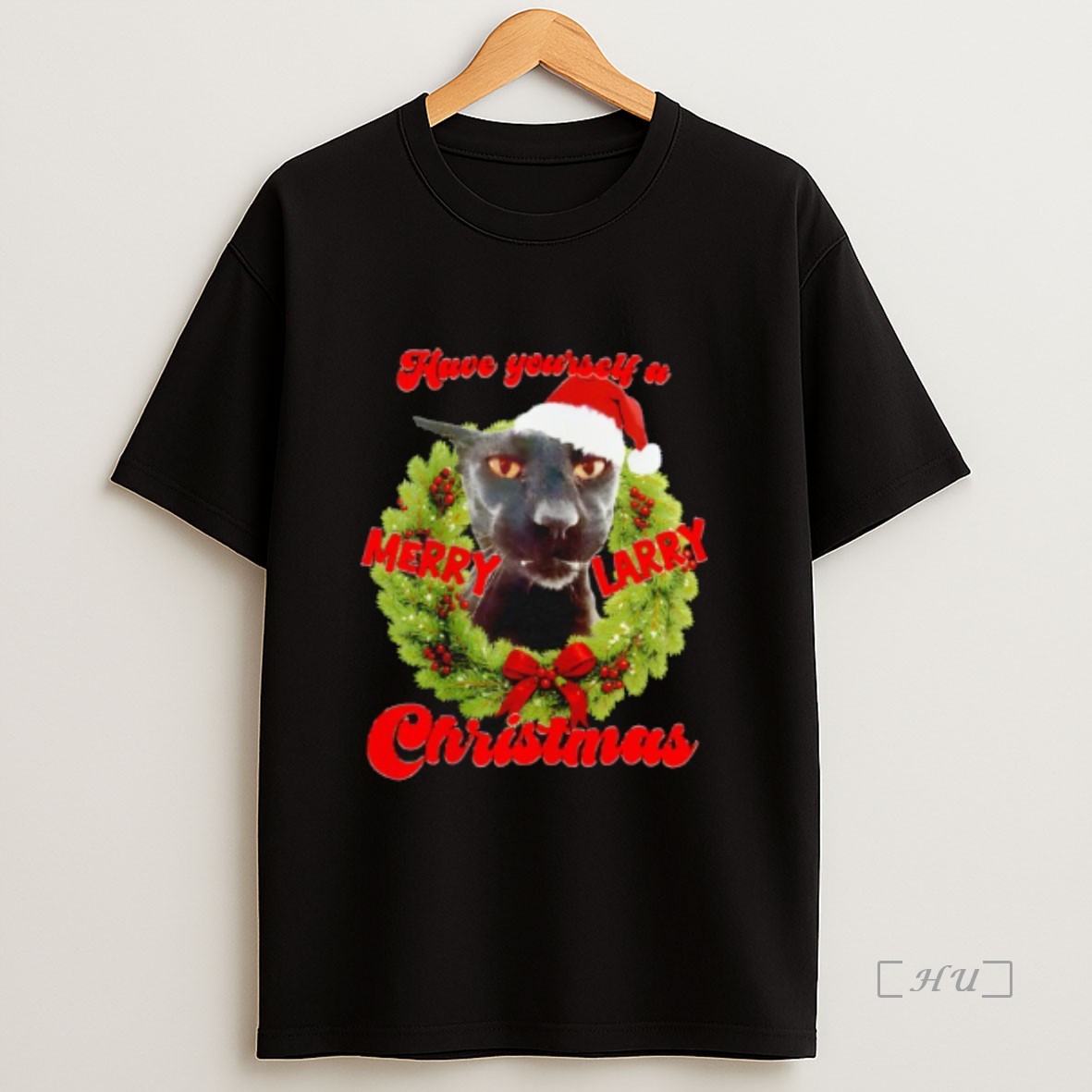 Officials Have Yourself A Merry Larry Christmas Black Cat Premium Shirt Sweatshirt Tee