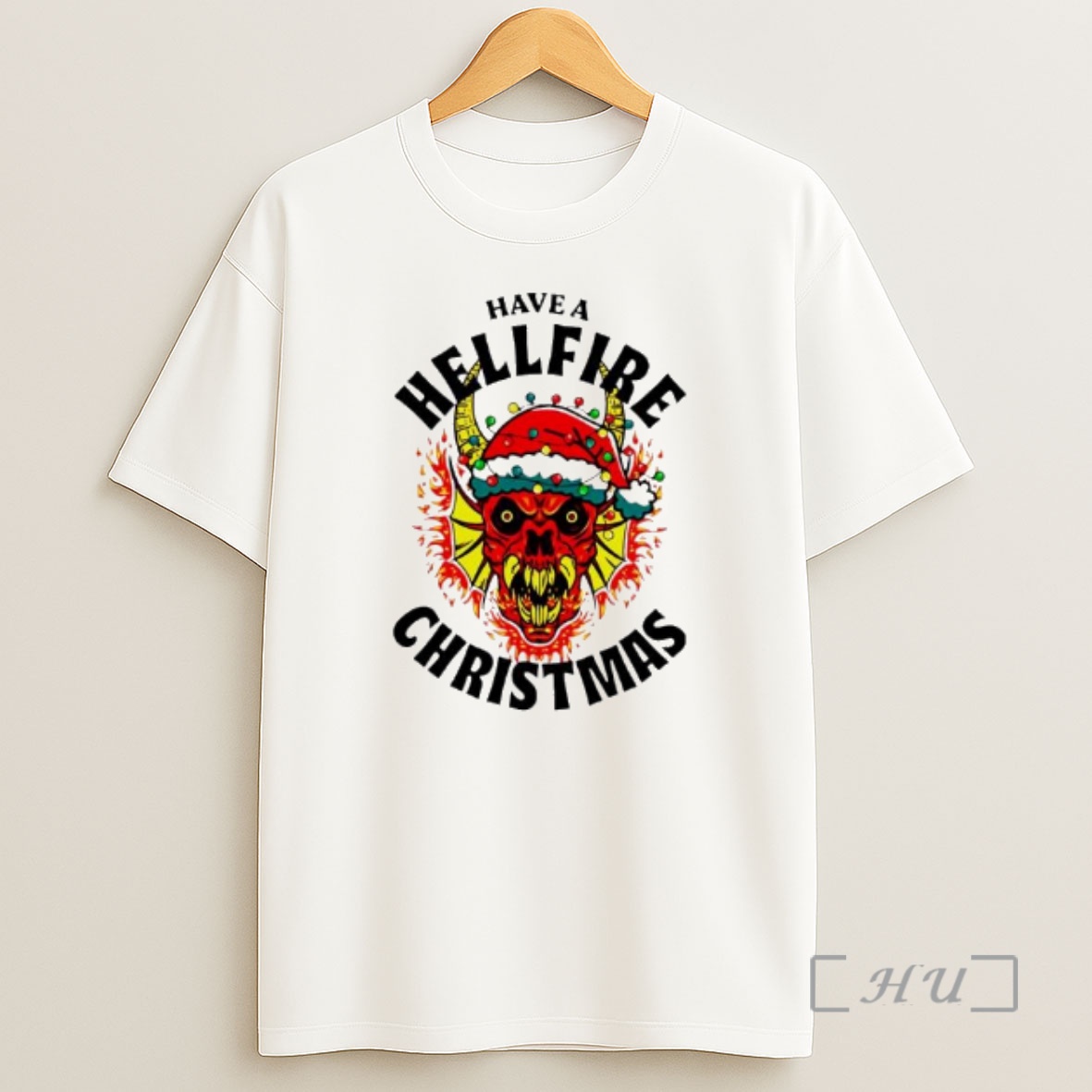 Officials Have A Hellfire Christmas Demon Santa Hat Graphic Premium Shirt Sweatshirt Tee