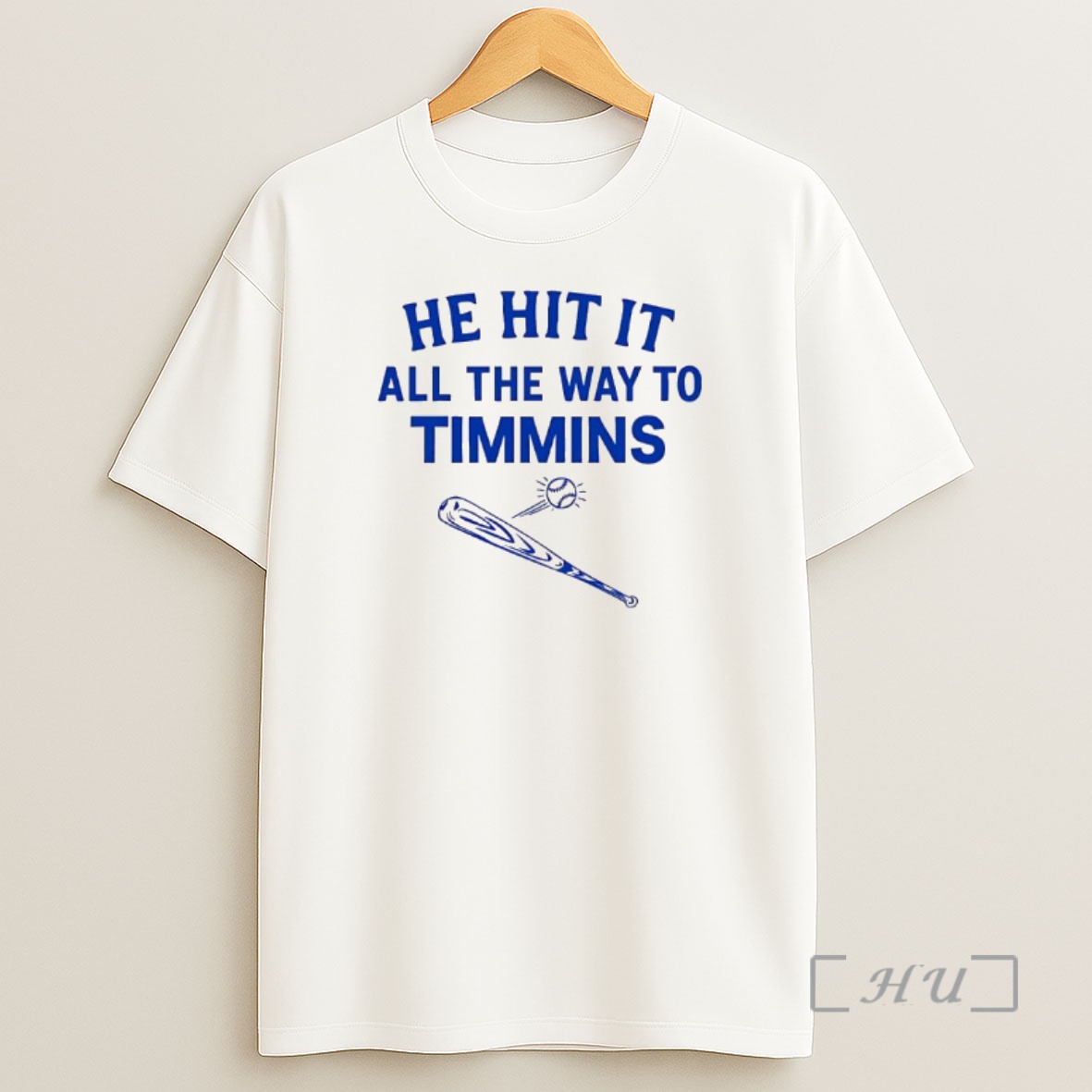Officials He Hit It All The Way To Timmins Bat And Ball Premium Shirt Sweatshirt Tee