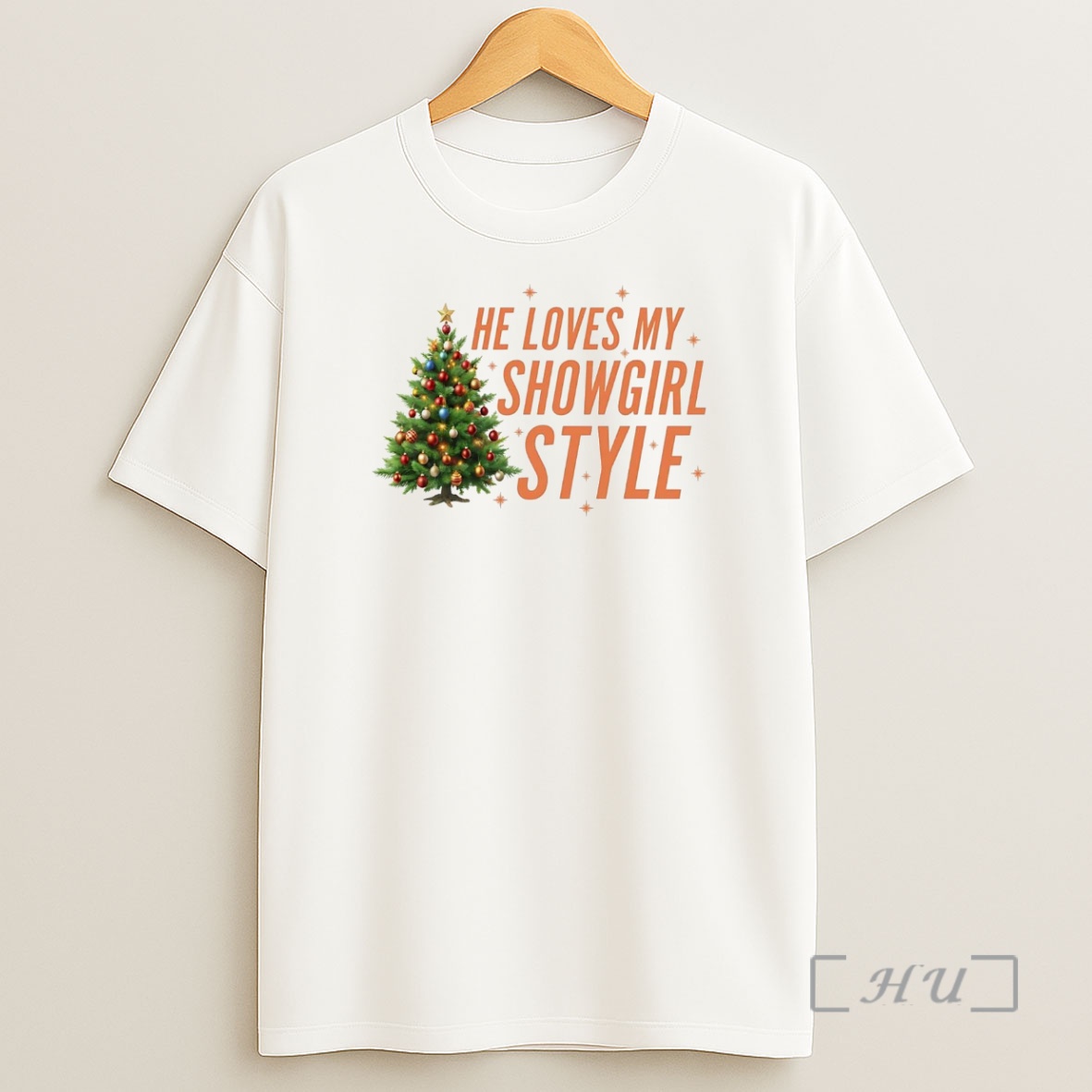 Officials He Loves My Showgirl Style Christmas Tree Premium Shirt Sweatshirt Tee