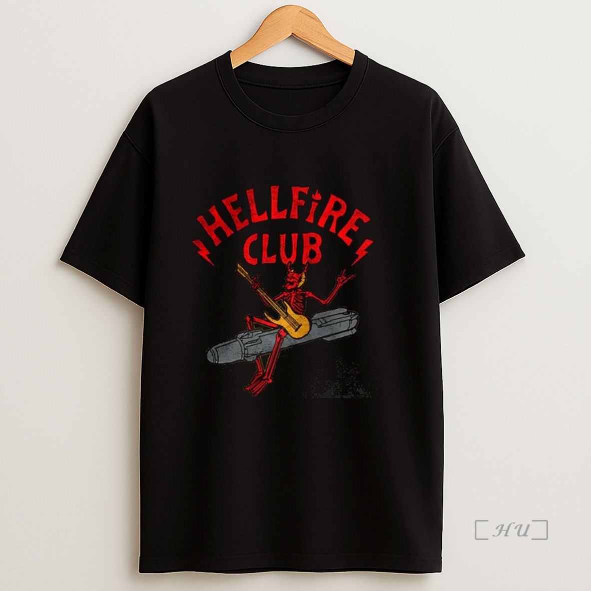 Officials Hellfire Club Hellfire Club The Devil Plays The Guitar Logo Shirtlogo Premium Shirt Sweatshirt Tee